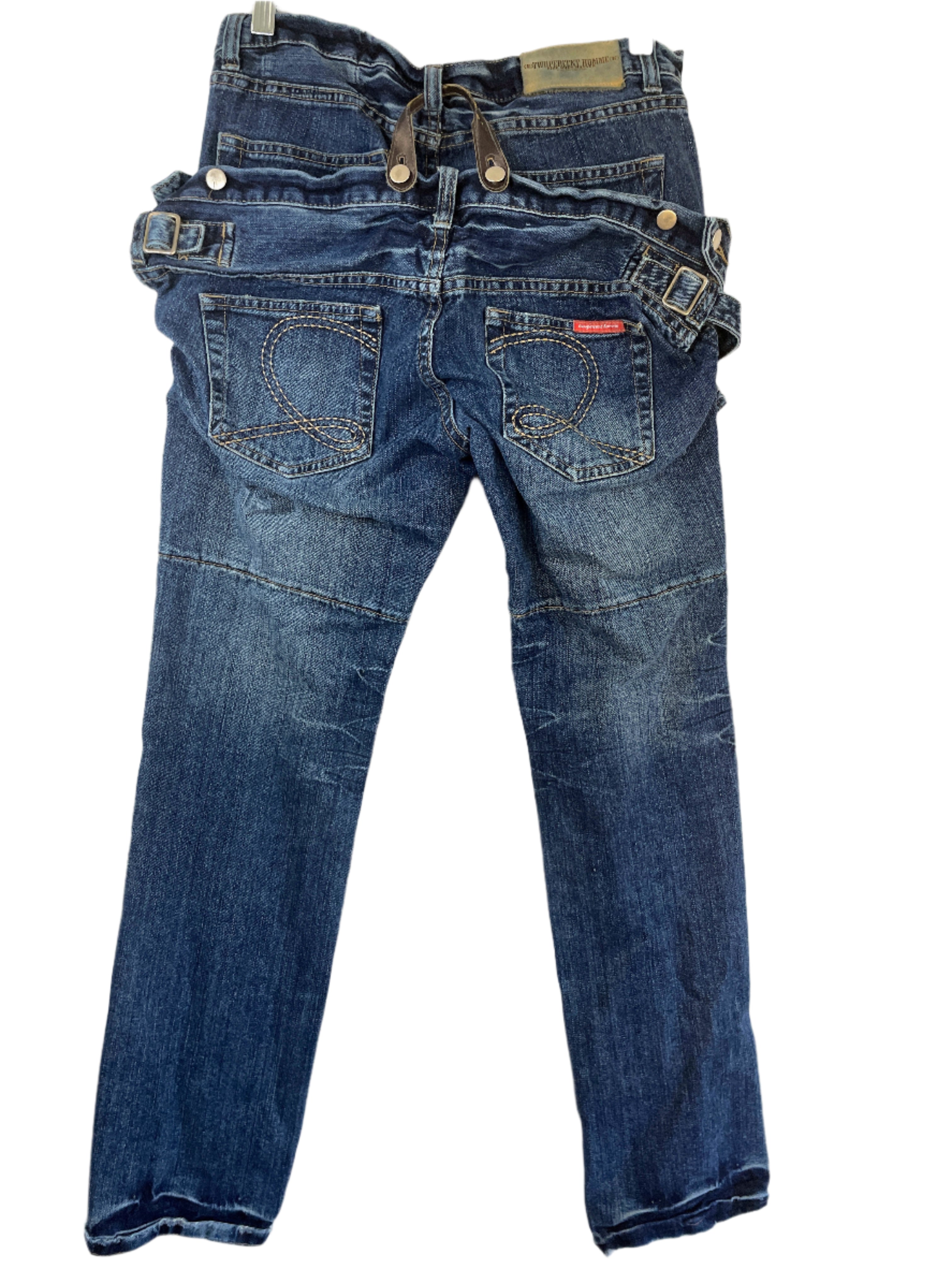 Double waist dark wash Twopercent Homme jeans in women’s size medium 