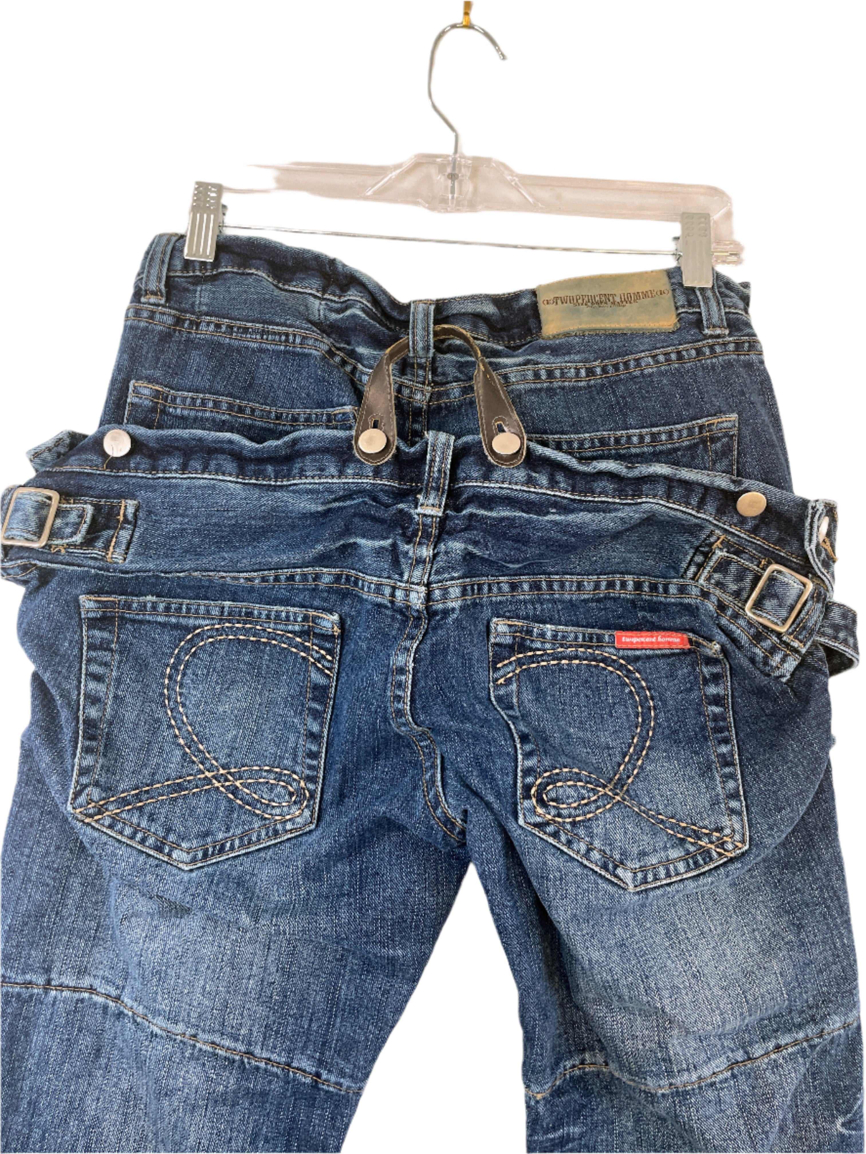 Double waist dark wash Twopercent Homme jeans 