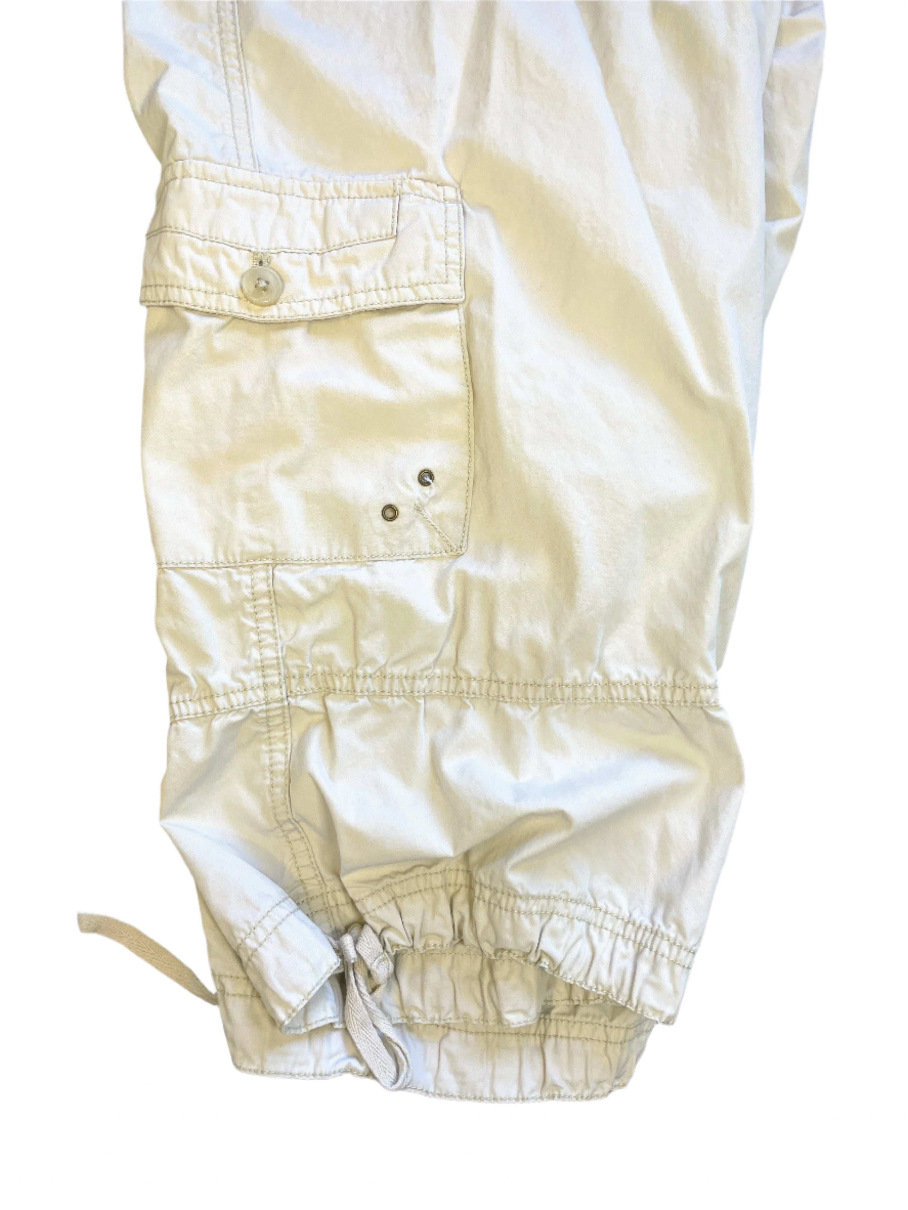 IZOD cream 100% cotton capris