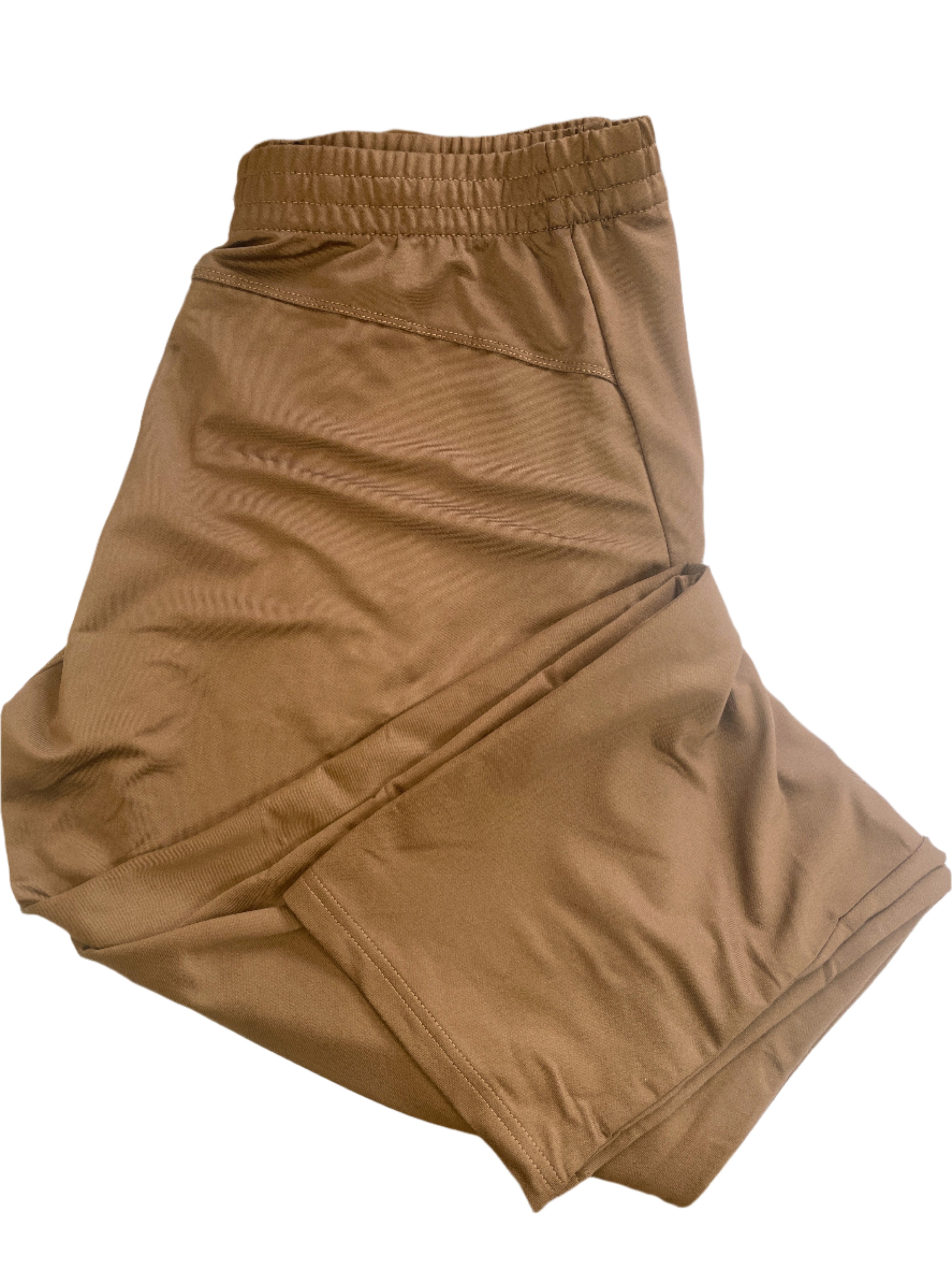 G Gradual brown athletic pants men’s size XL with elastic waist and zippered pockets