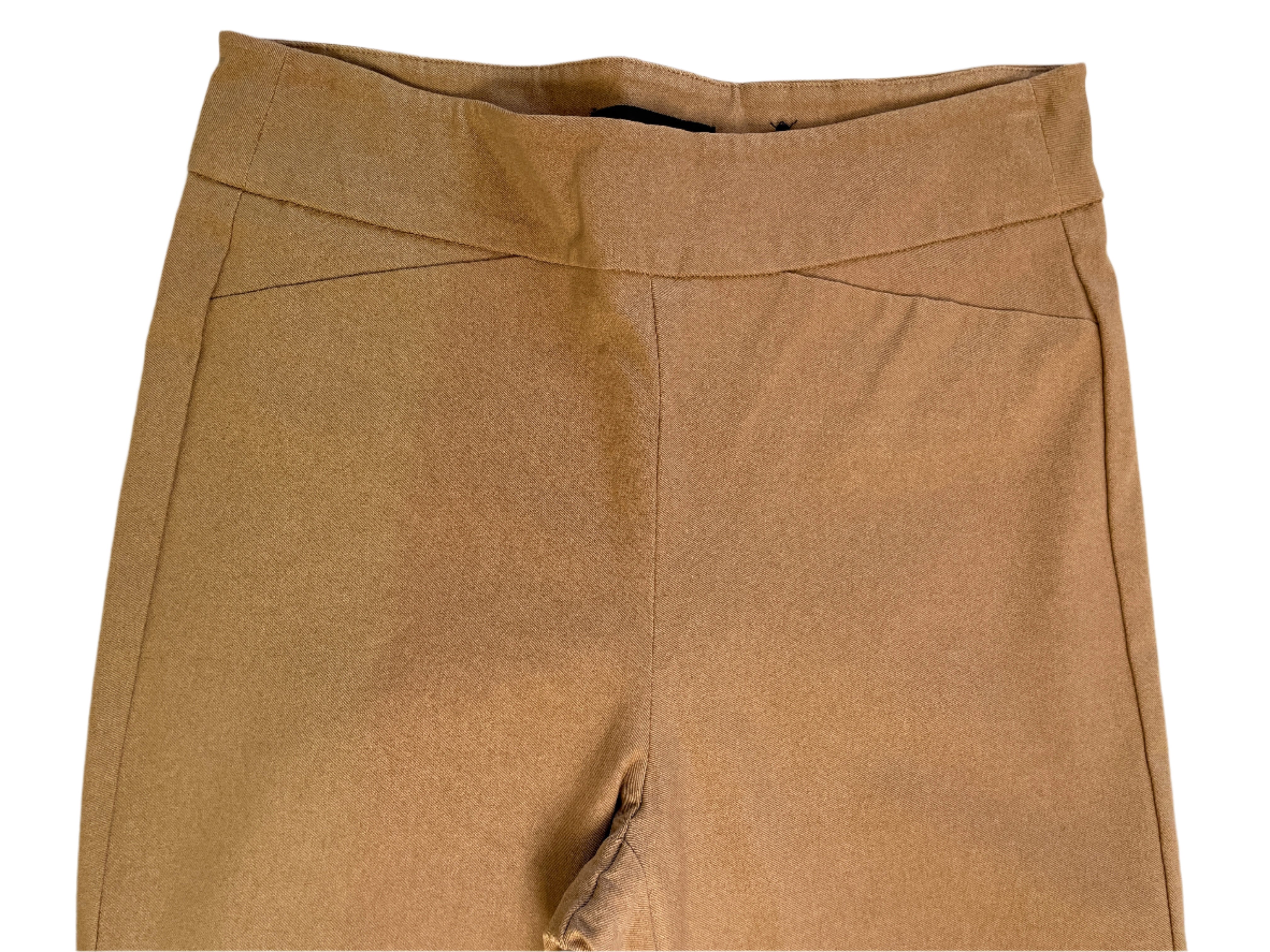 RW&CO brown stretch legging pants with pull-on waistband