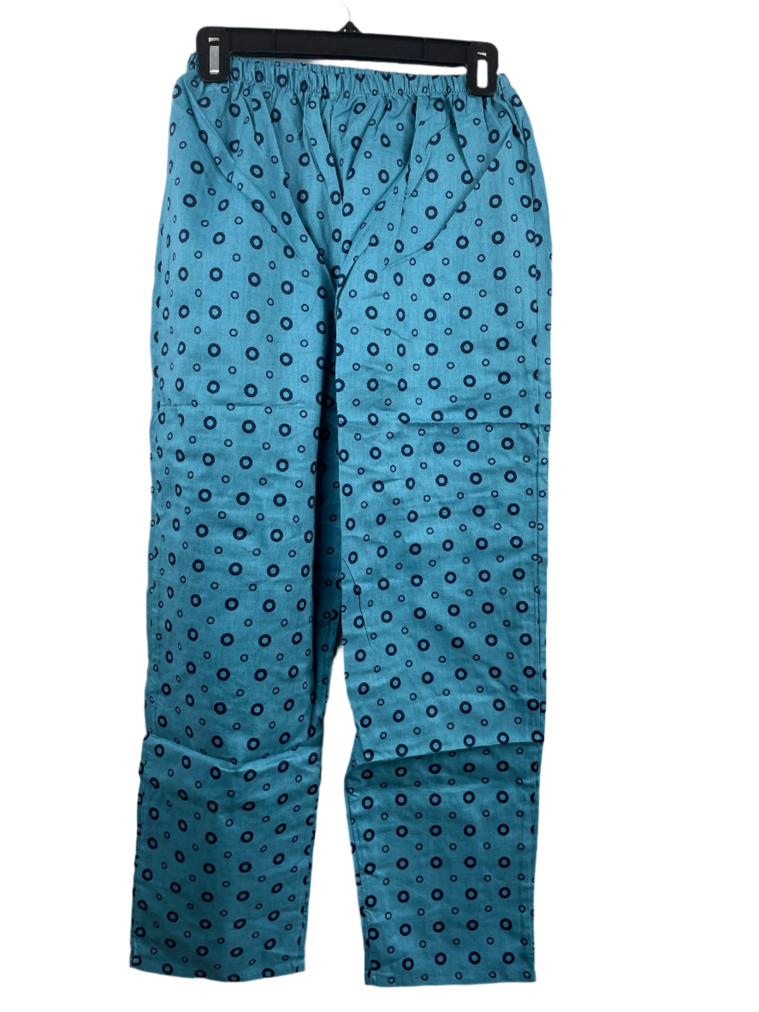 Laurent turquoise polka dot lightweight cotton pyjama set 