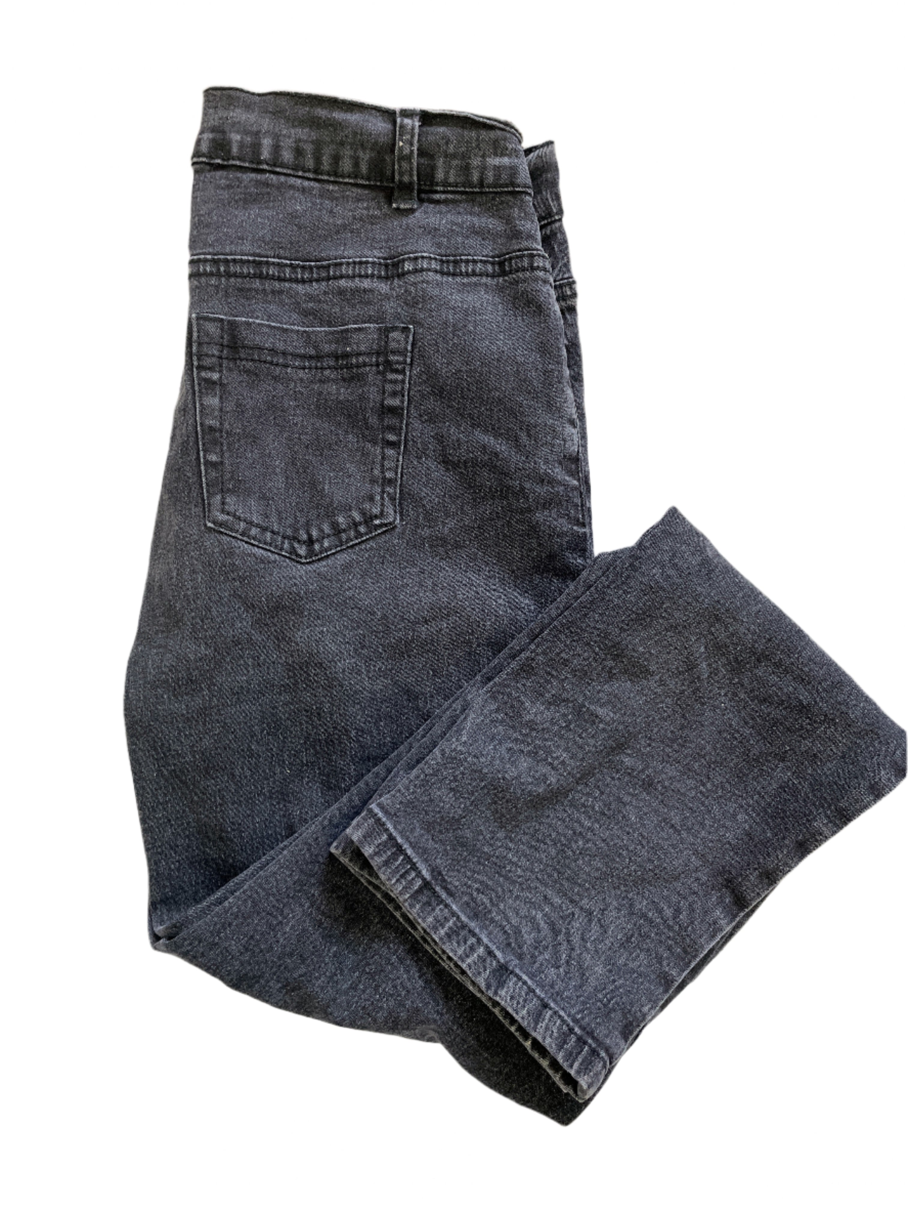 DG2 black straight leg jeans with sequin embellishments and five-pocket design, size 4