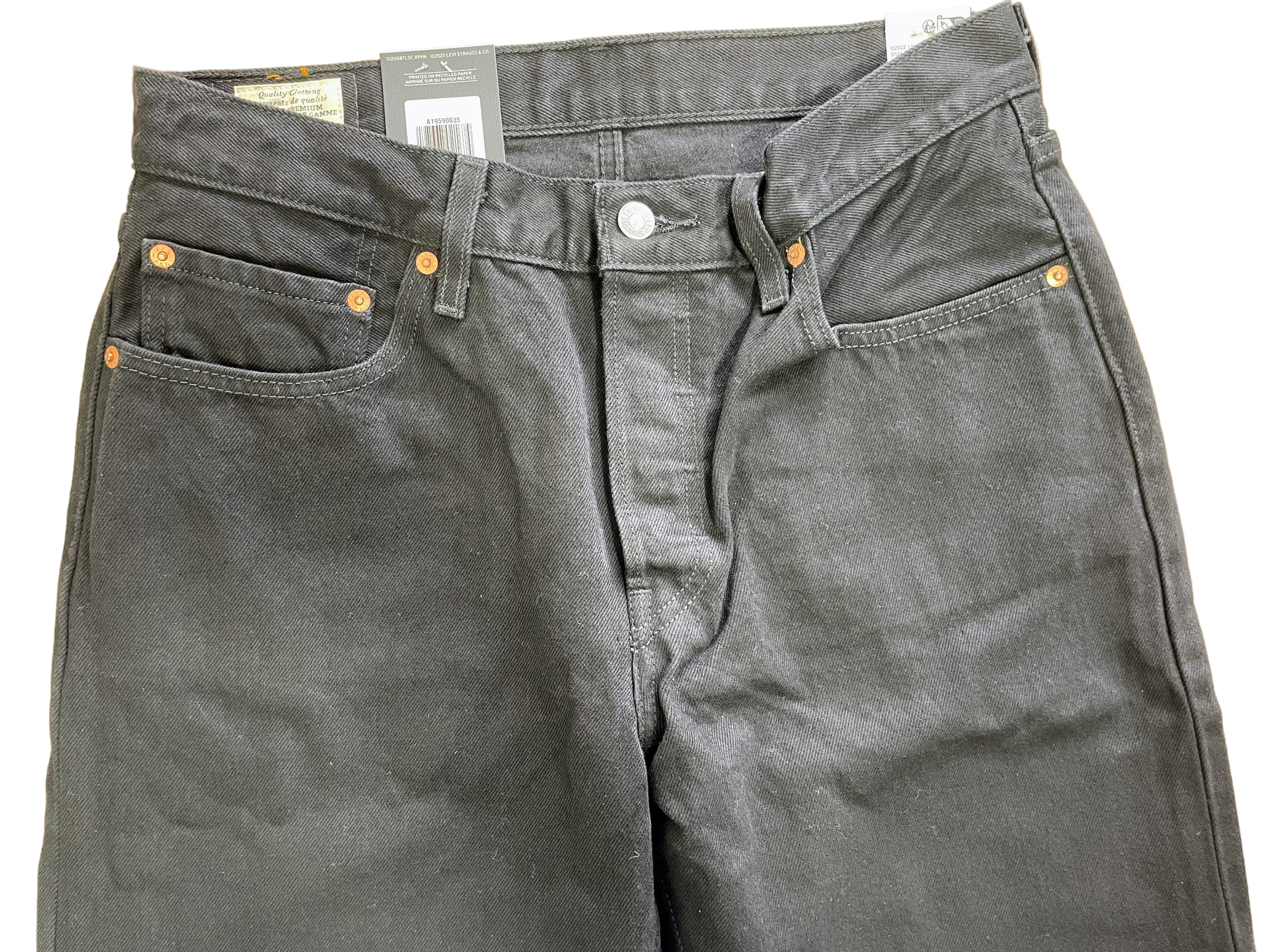 levi's 501 '90s black men's jeans front view