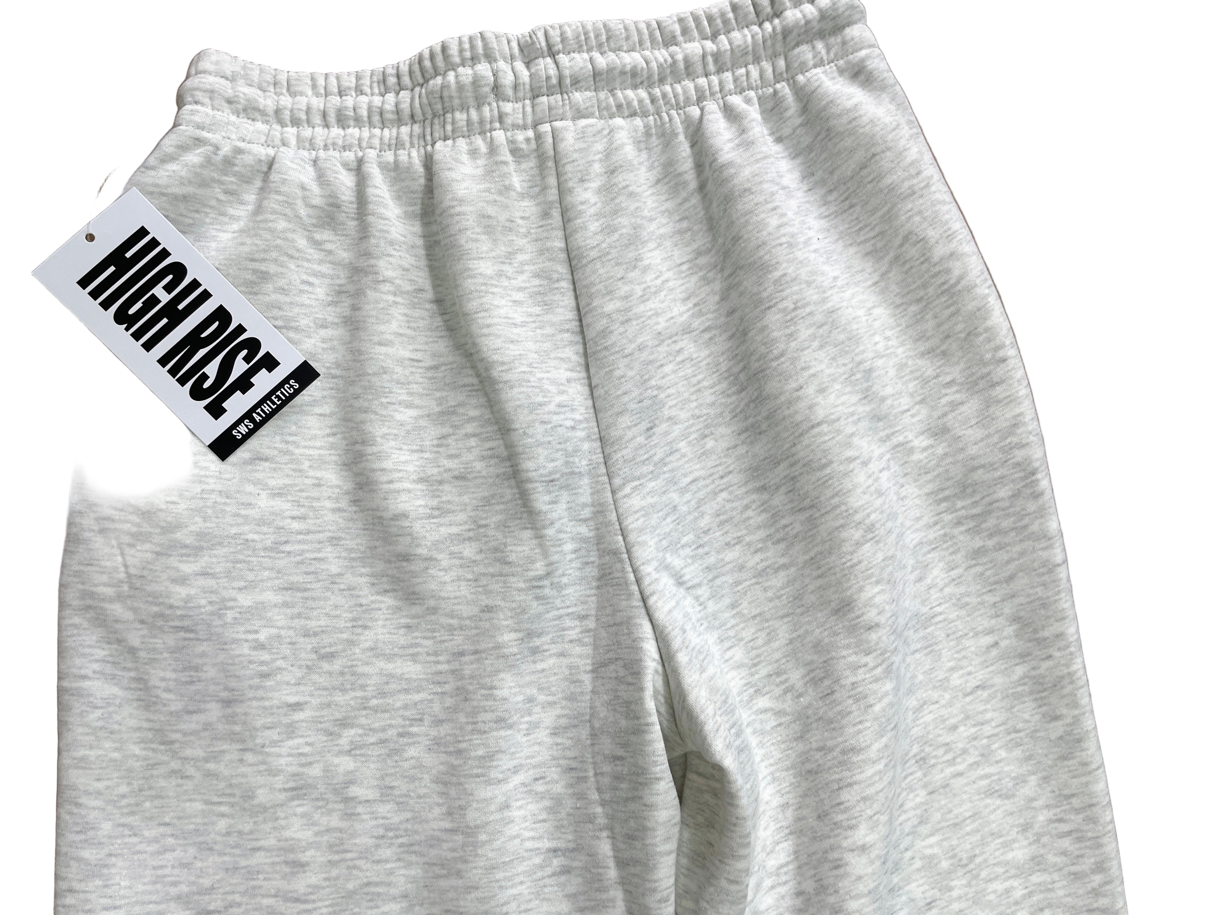 sws athletics high rise sweatpants grey los angeles california back view