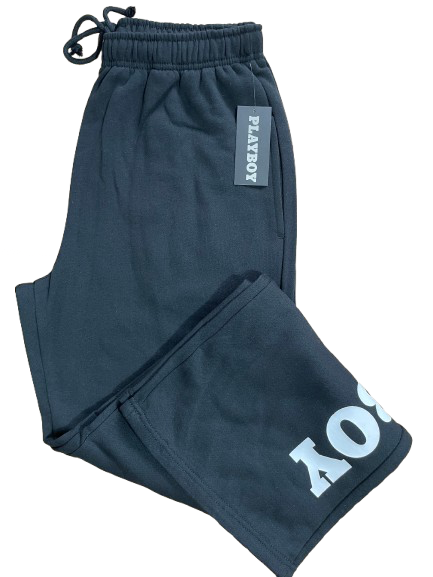 black Playboy sweatpants