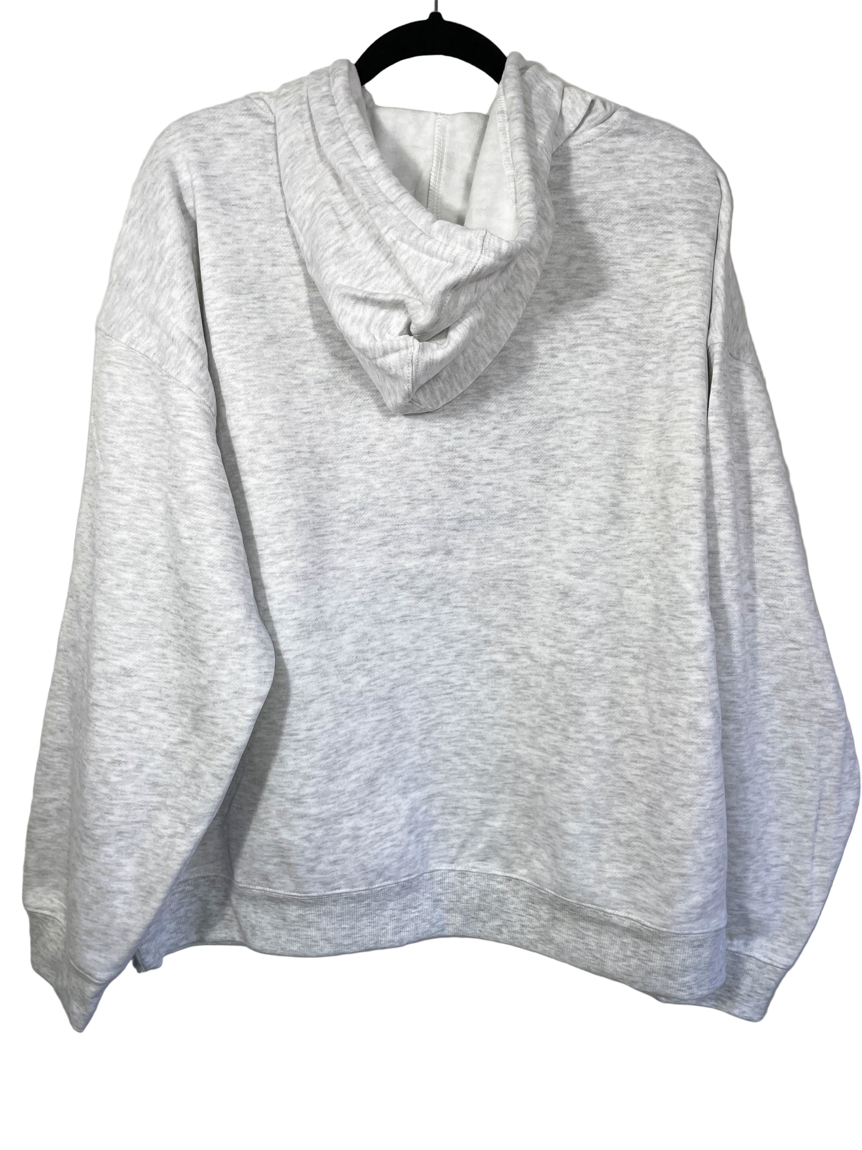 Aeropostale grey 1987 New York pullover hoodie women’s size large back view