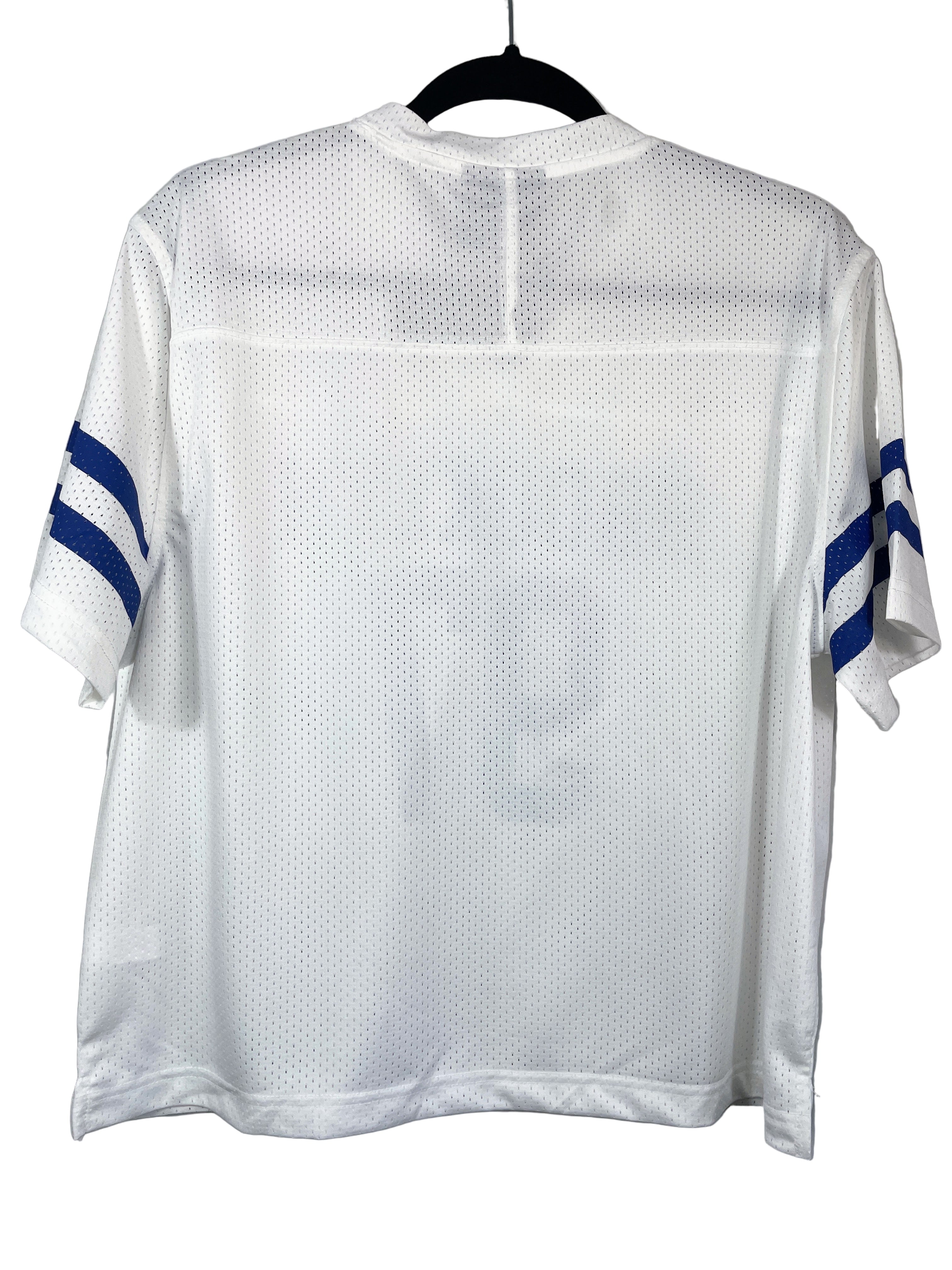 White North Western Brooklyn 97 mesh jersey v-neck short sleeve back view