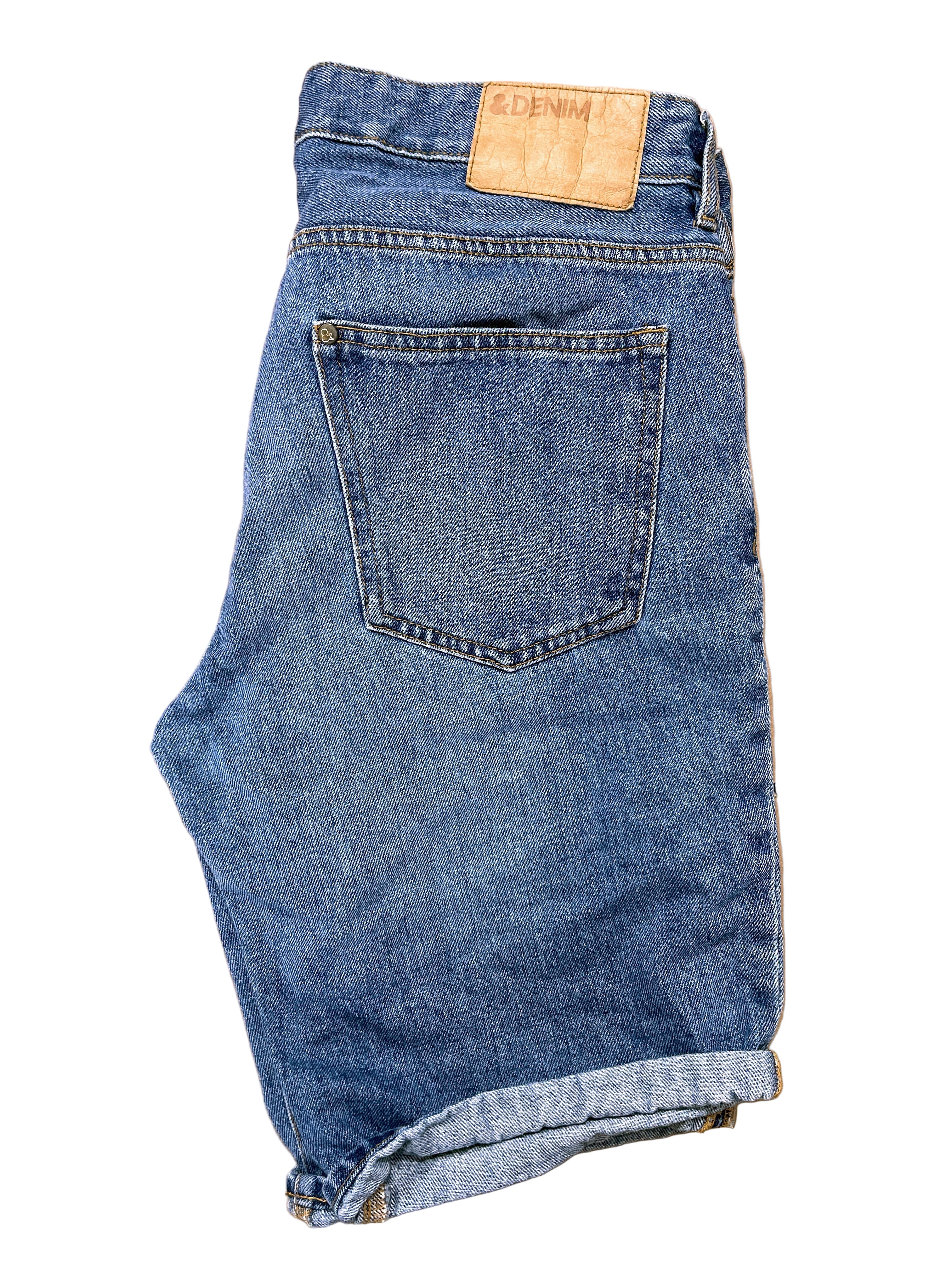 H&M &Denim women’s cuffed shorts side view
