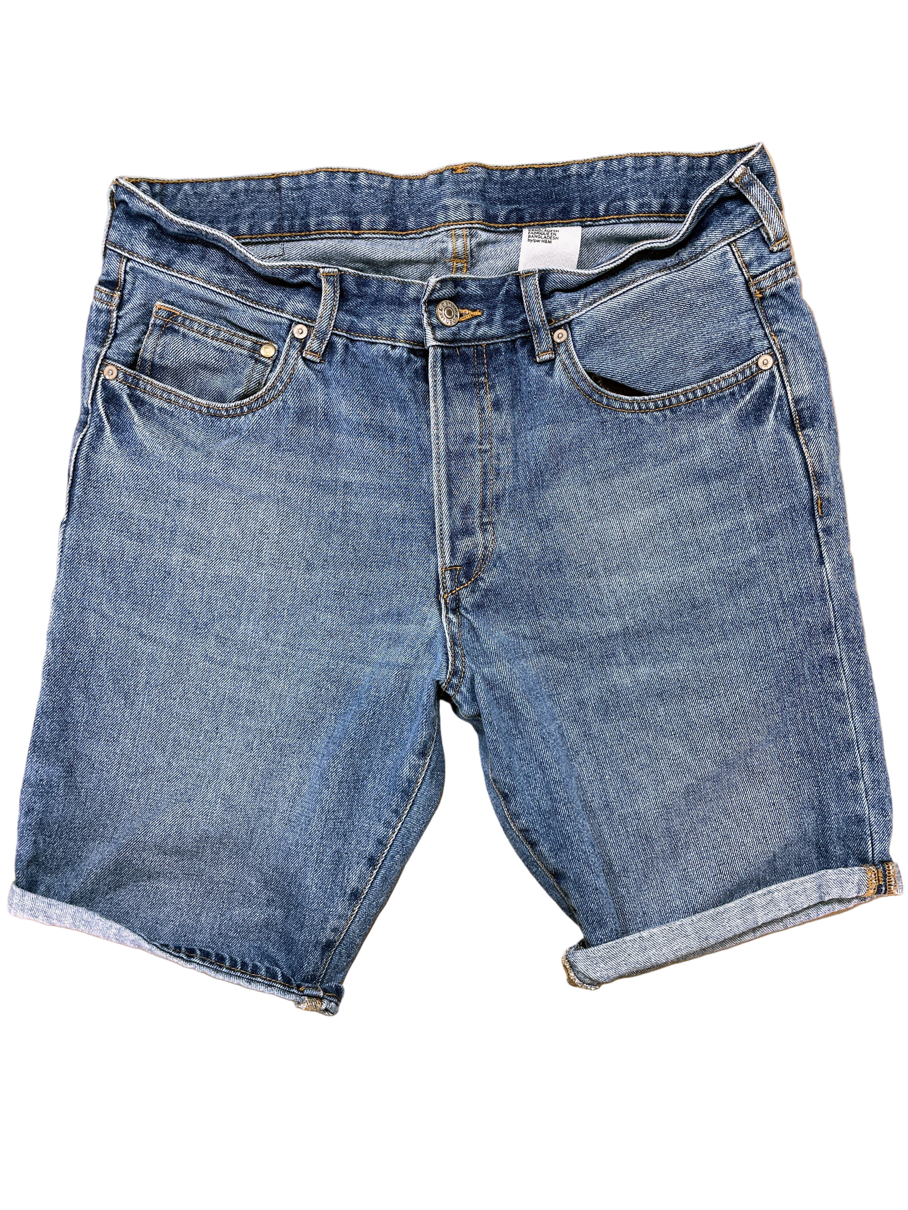 H&M &Denim women’s cuffed shorts front view