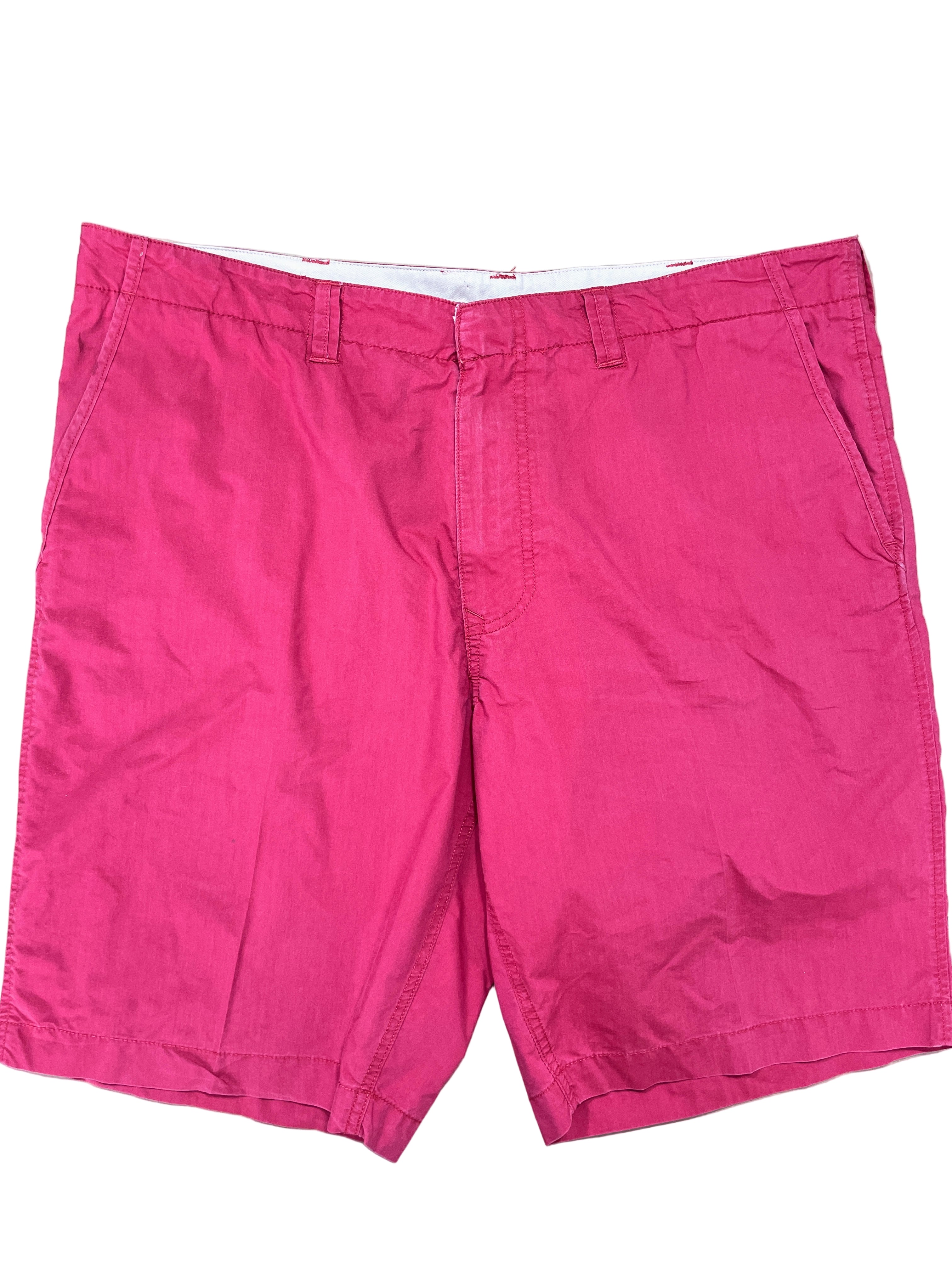 Front view of Haggar Life Khaki red shorts size 38