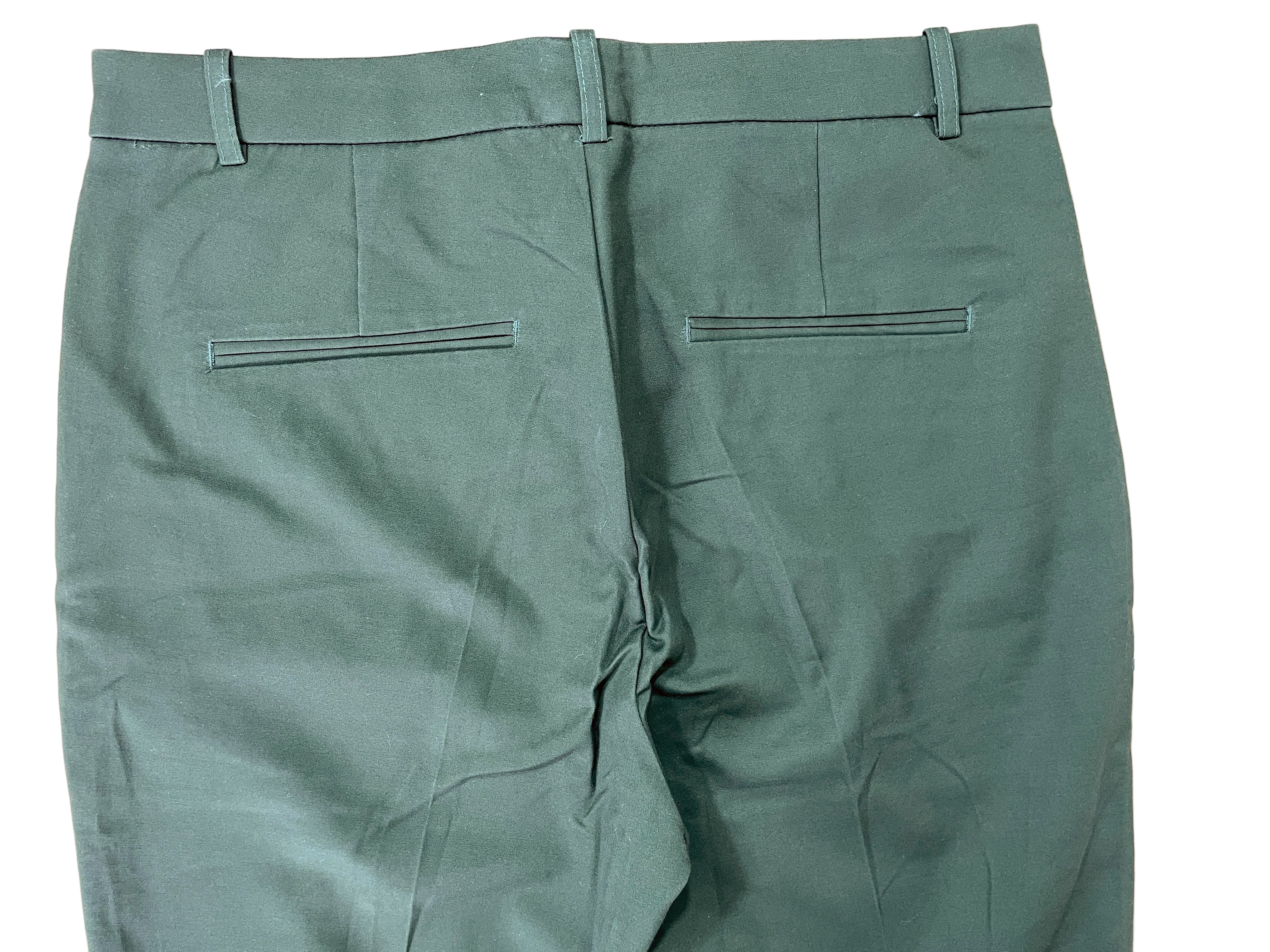 Mary Crafts dark green pants back view