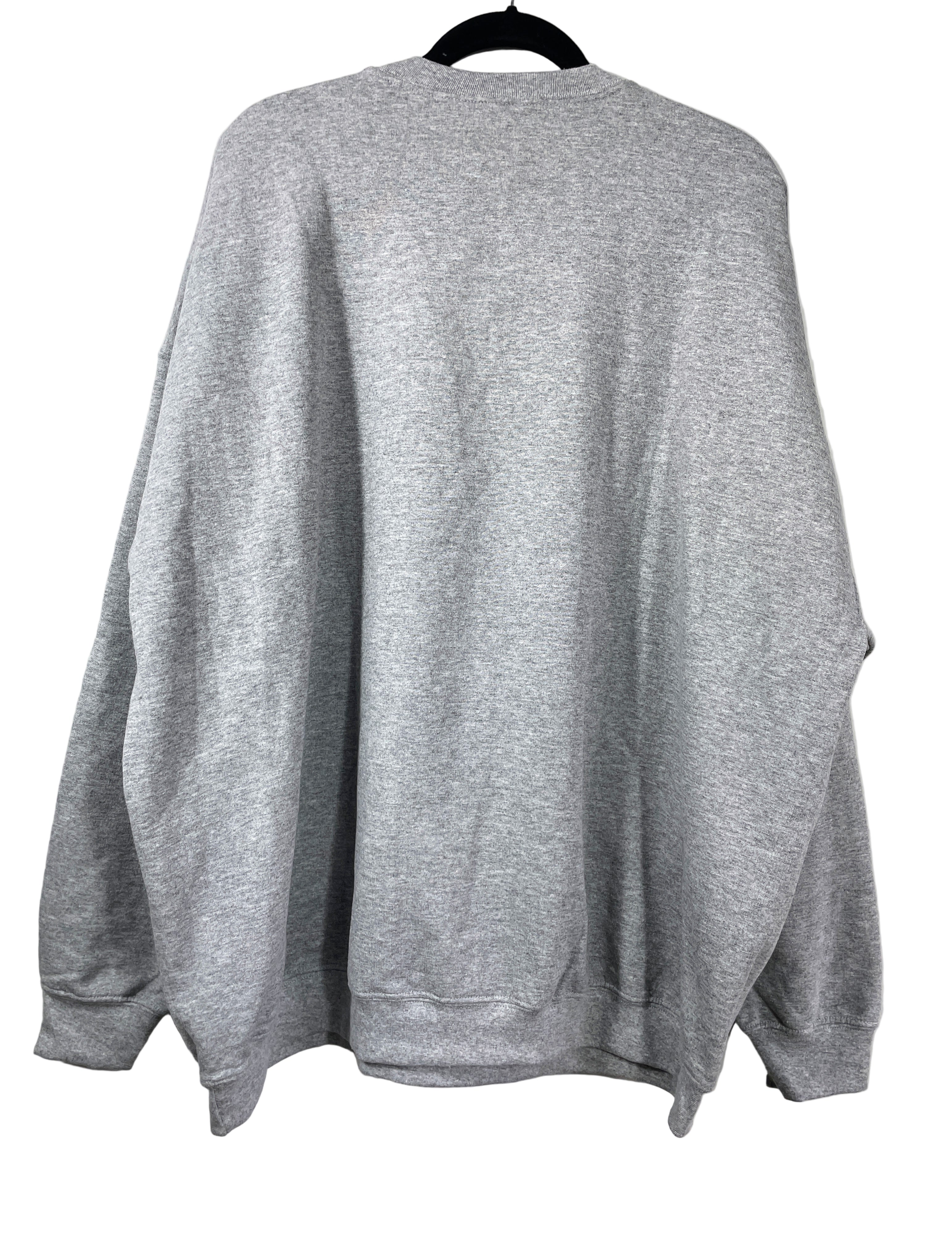 The Shop Forward grey Hallmark movie watching sweatshirt back view