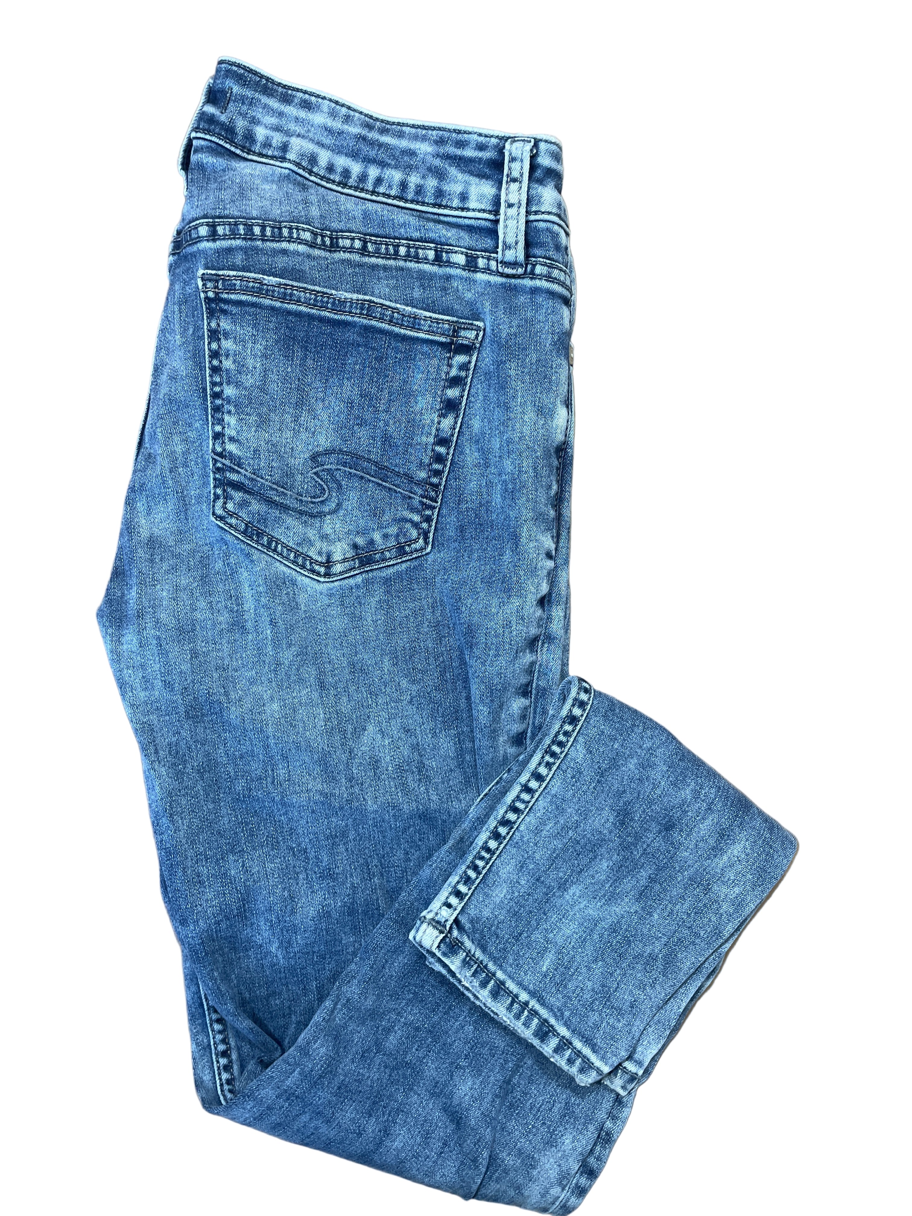 Silver Jeans Suki Skinny distressed women’s size 28