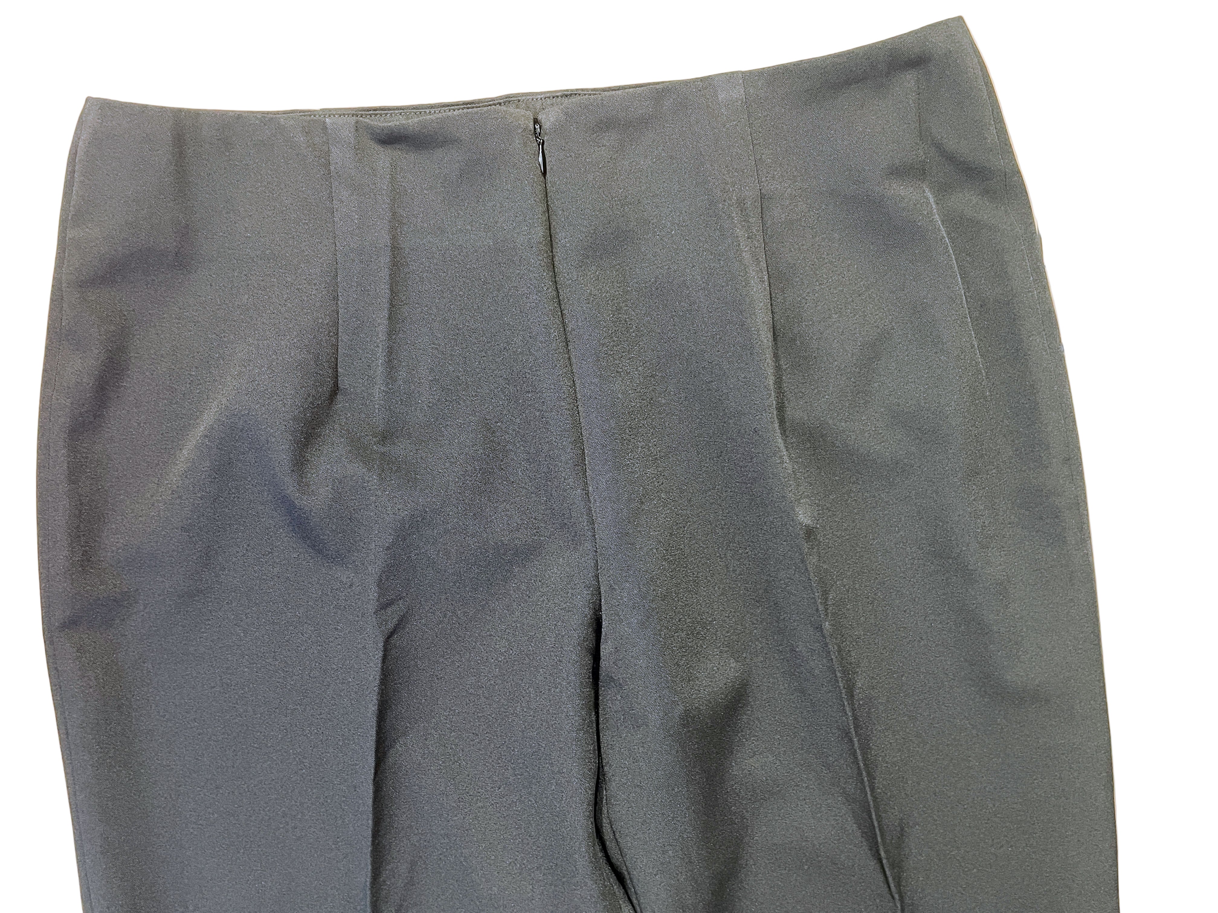 xi yang hua fu black wide leg dress pants front view