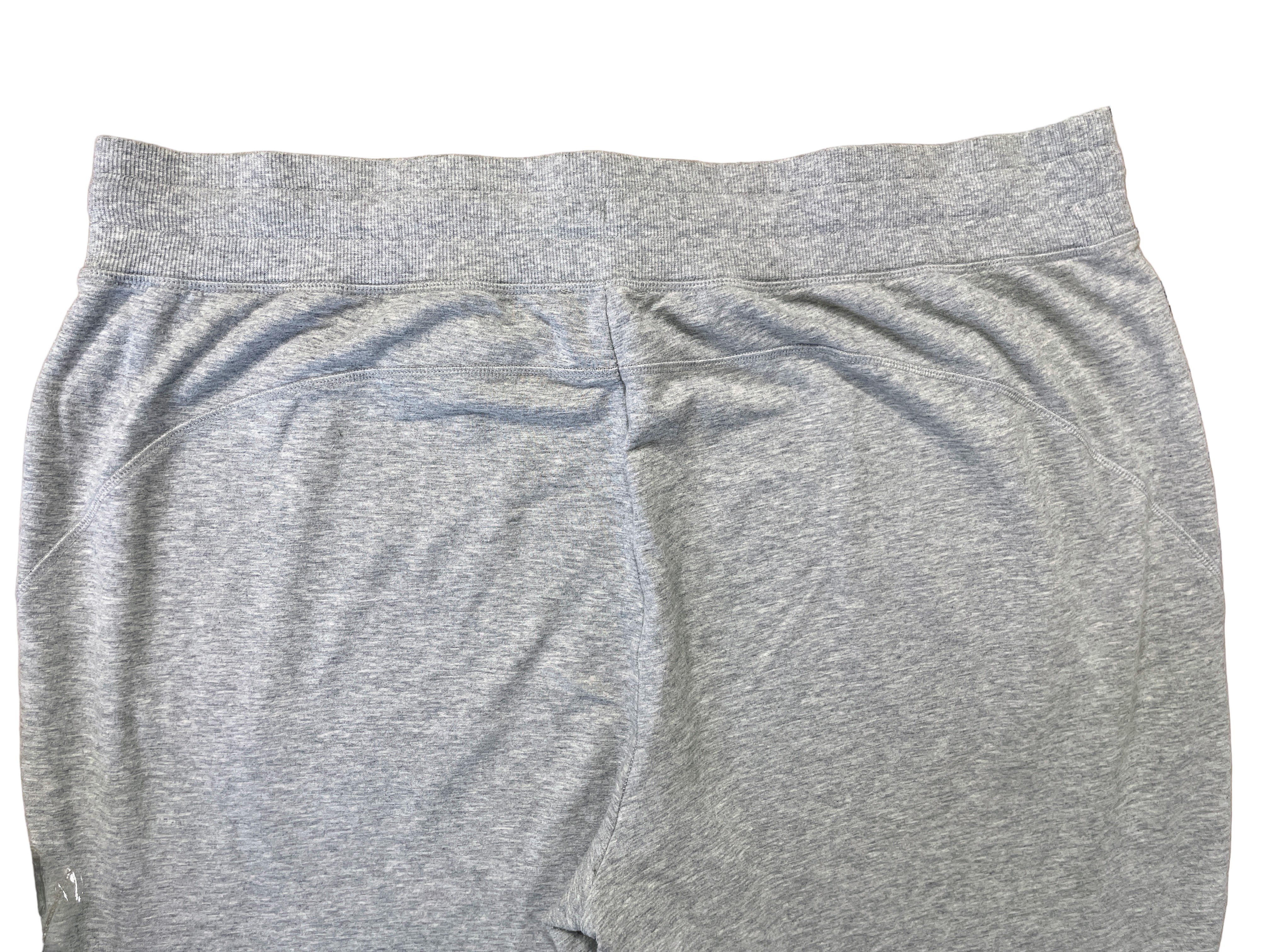 Back view of ActiveZone grey sweatpants with elastic waistband