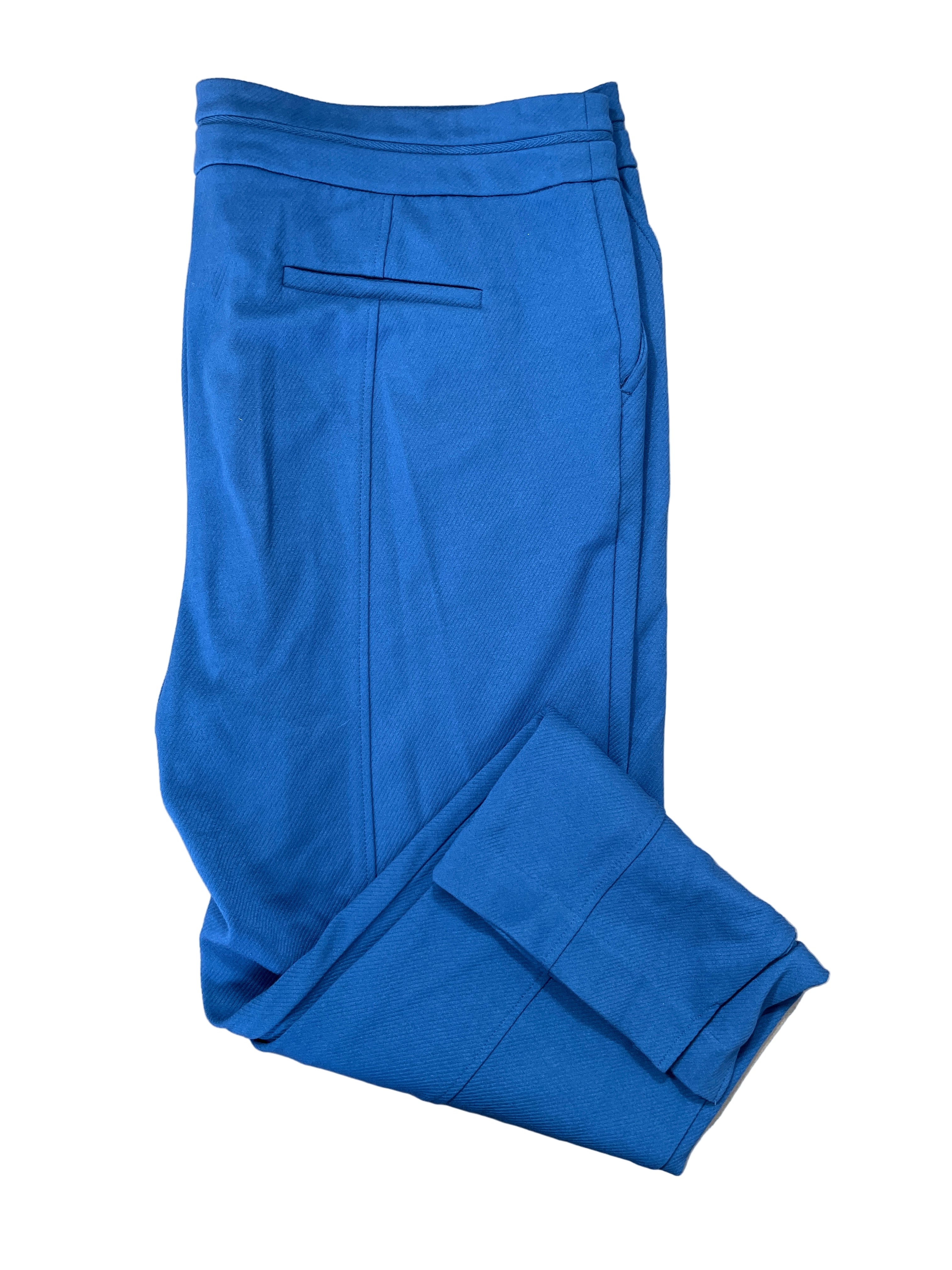 Folded view of Jones New York blue ankle dress pants size 16