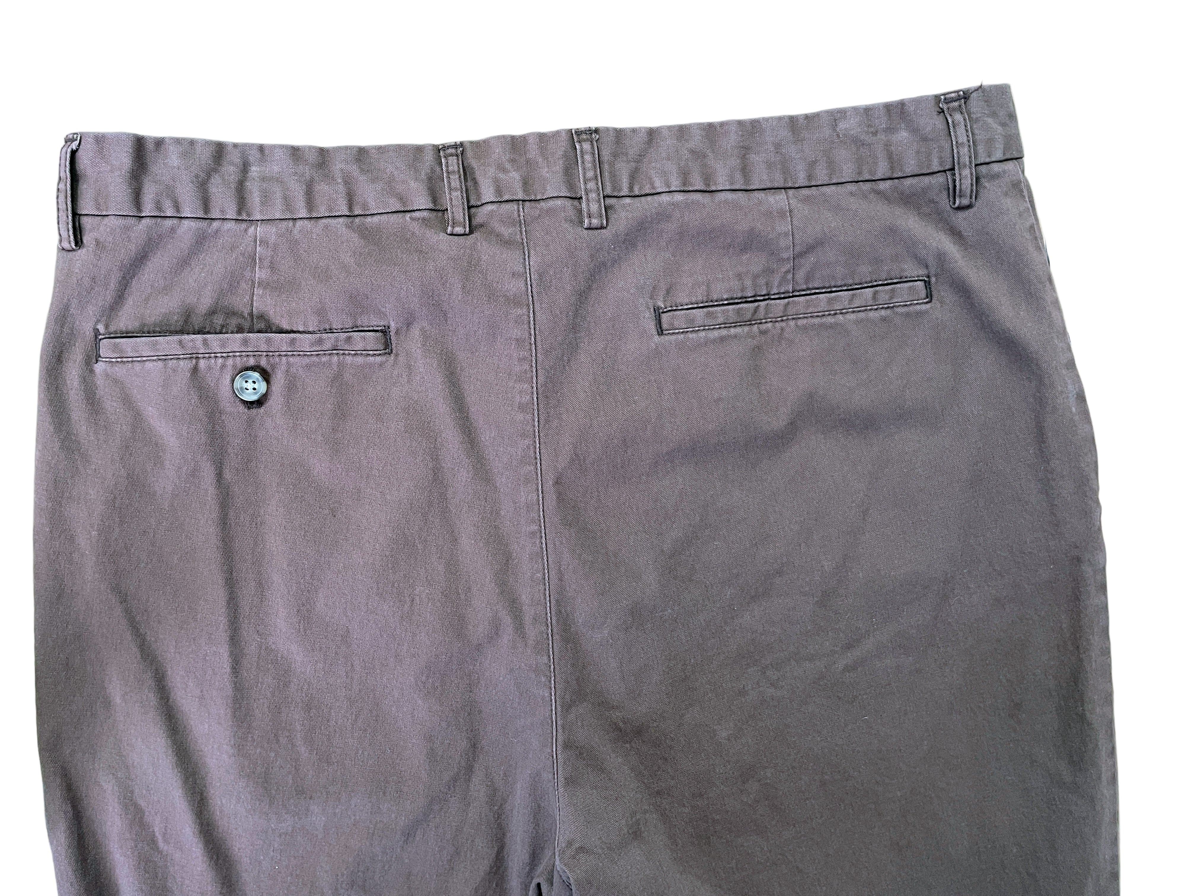 Back view of Old Navy slim fit chinos showing back welt pockets