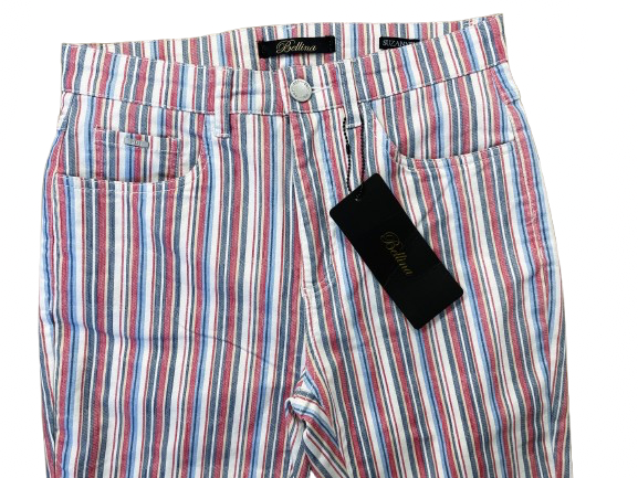 FDJ striped capris front view