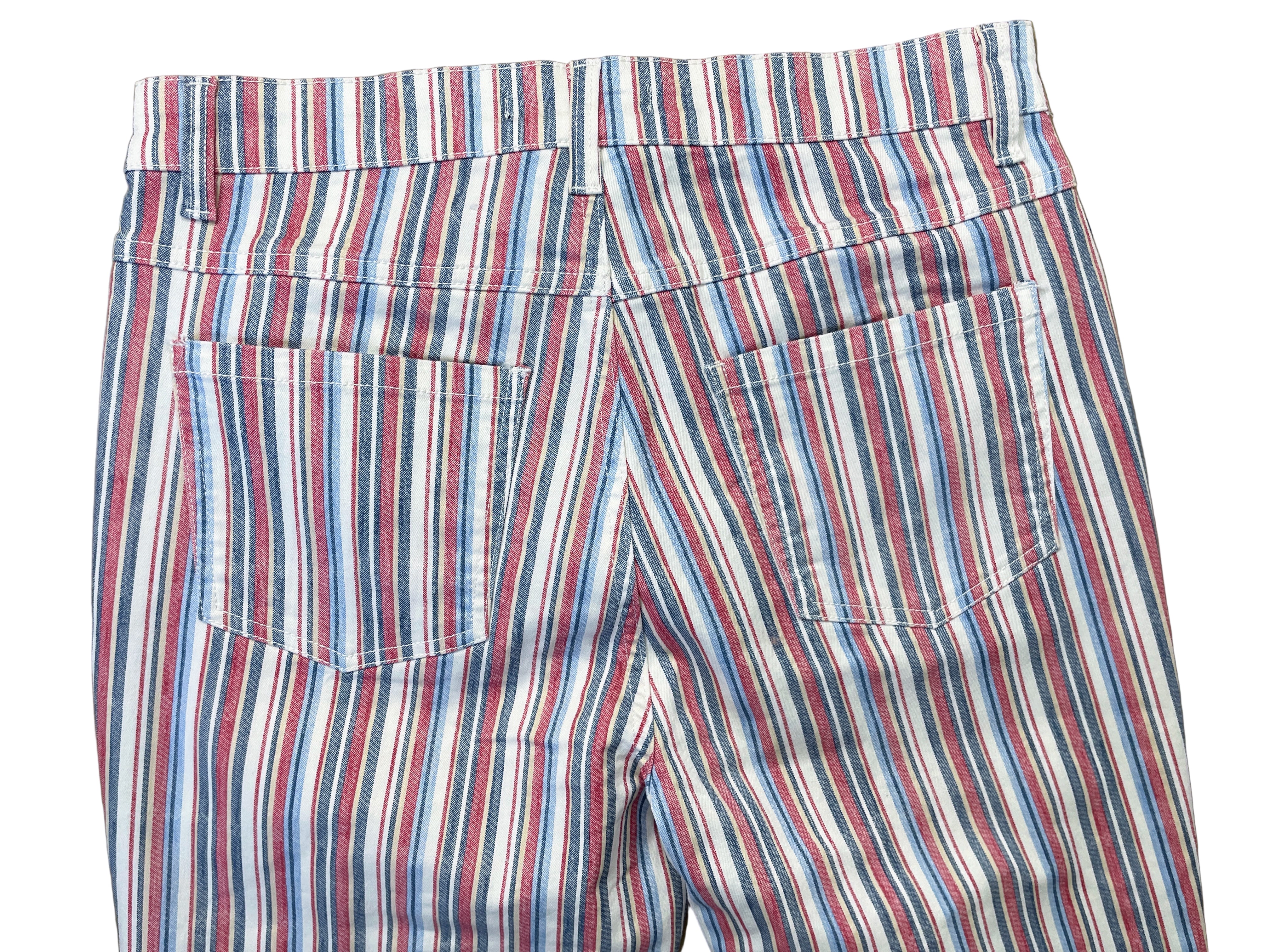 FDJ striped capris back view