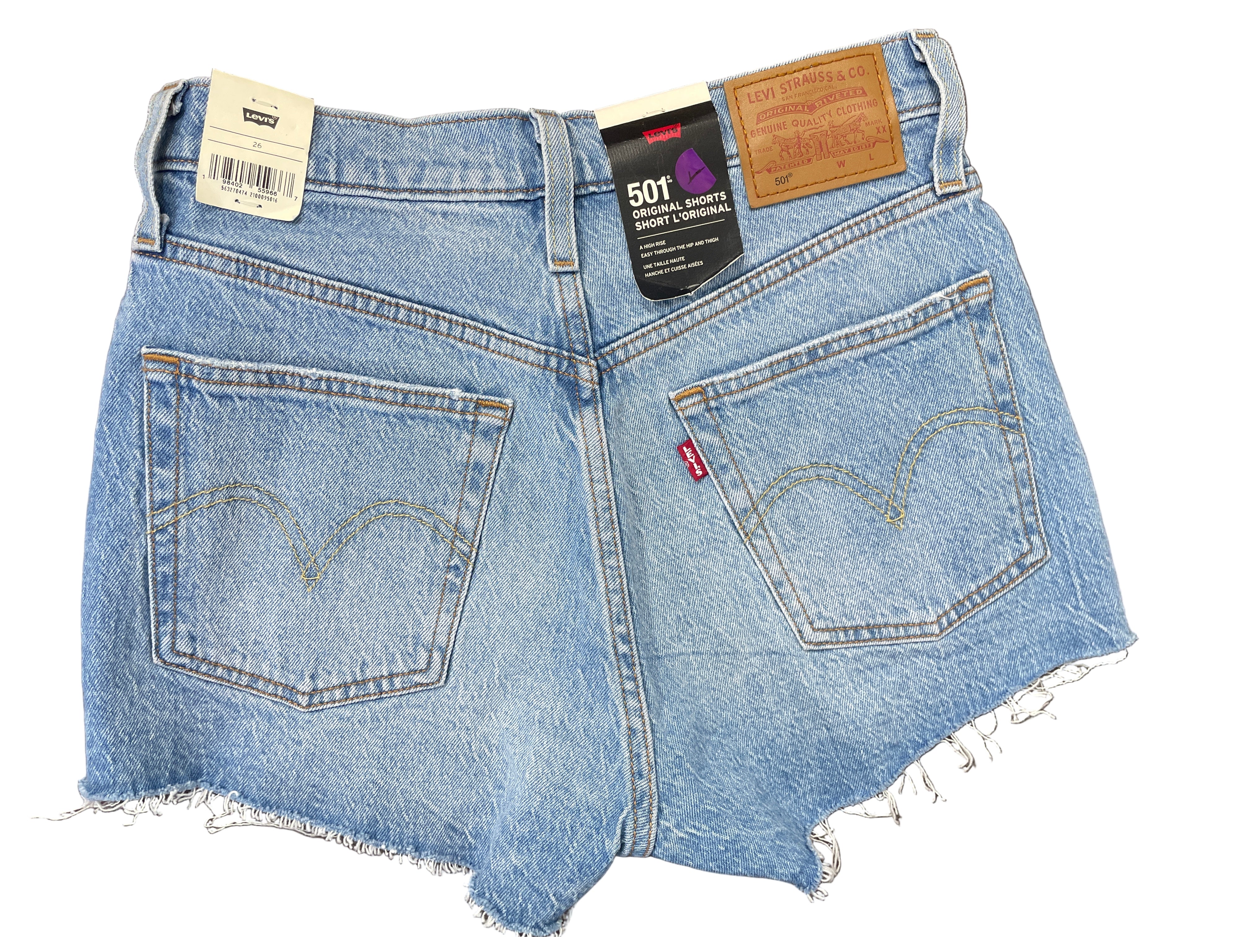 levi’s 501 shorts back view