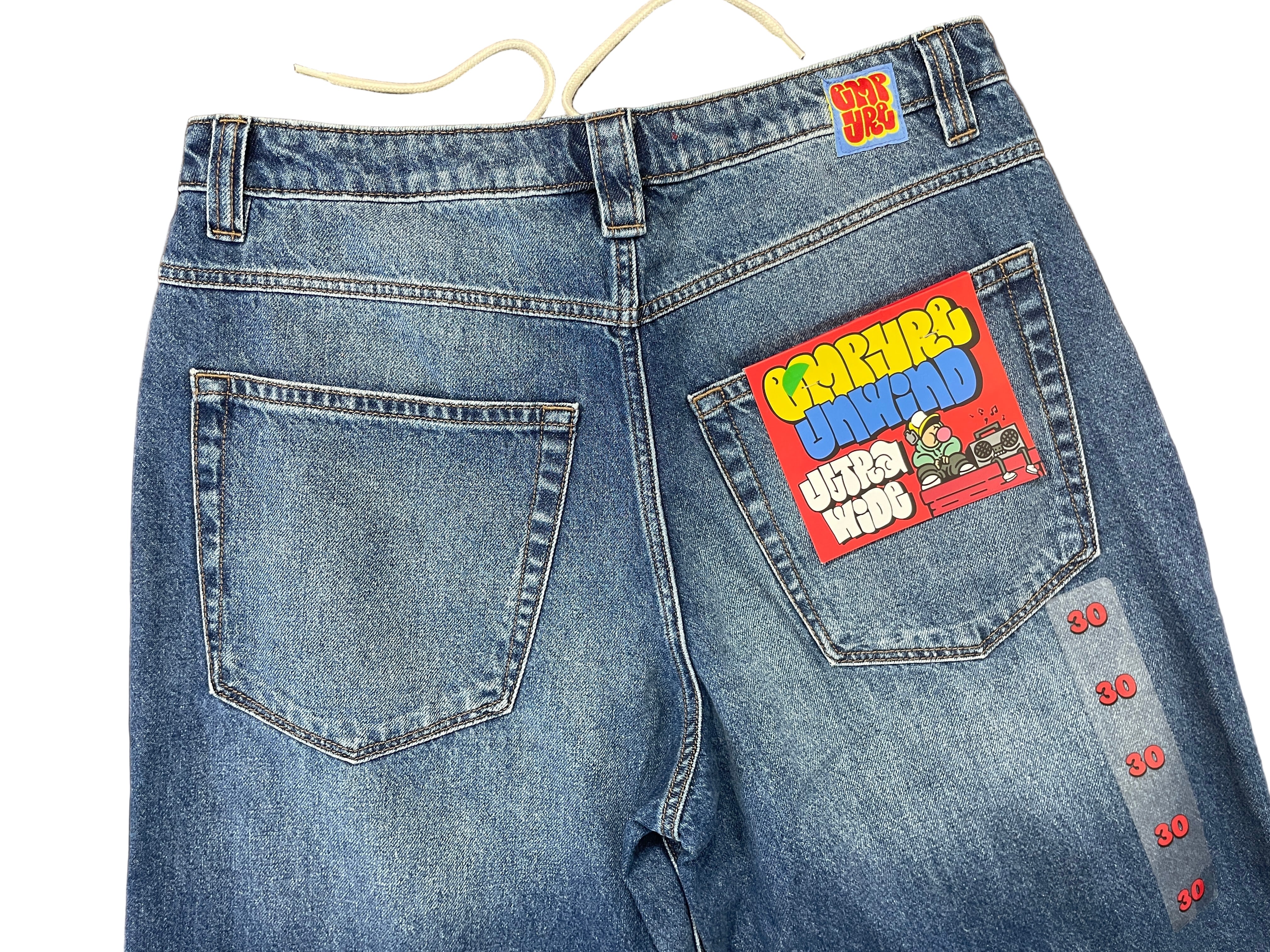 empyre just wide jeans full back view