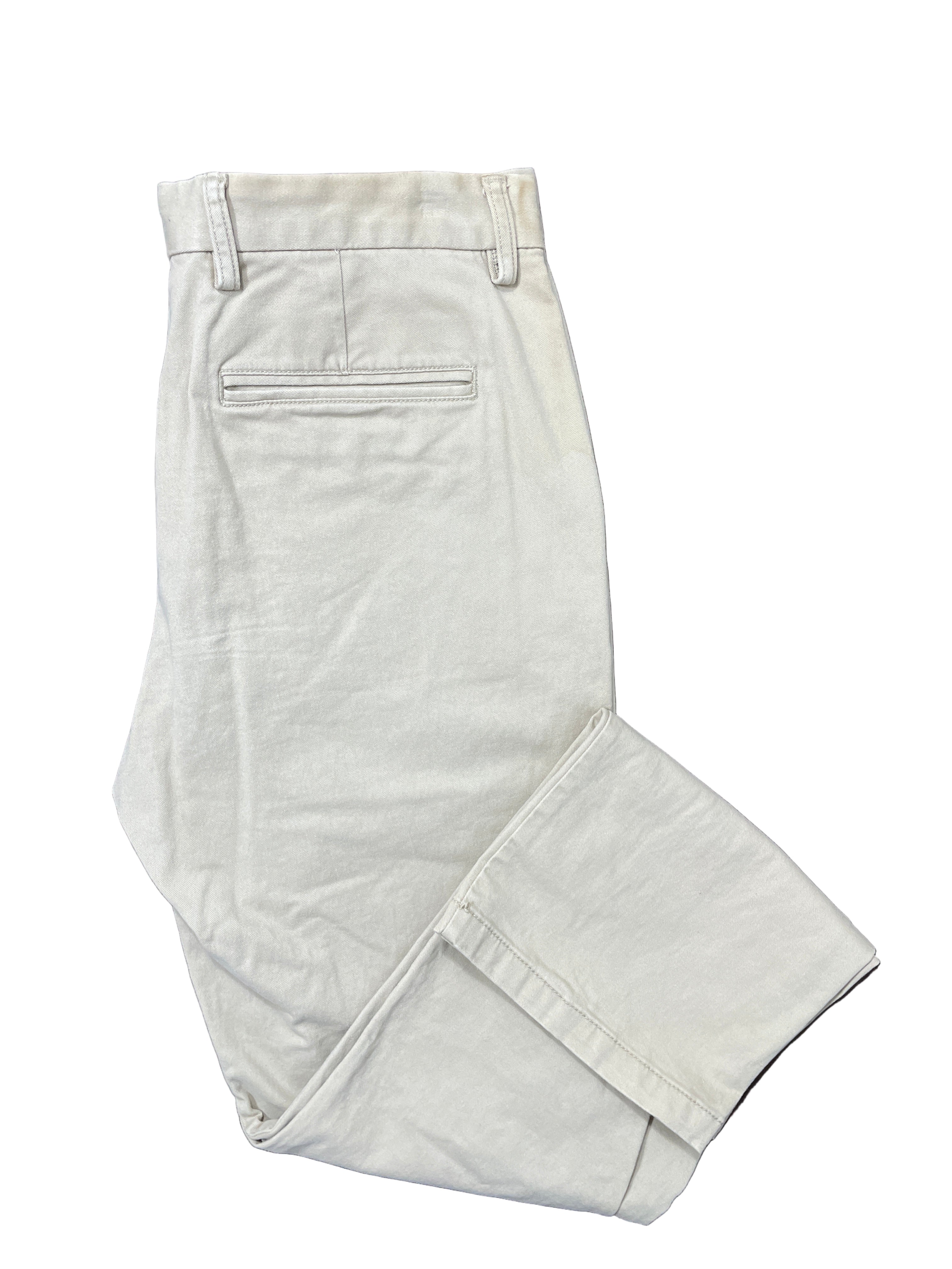 Old Navy beige Built-In Flex pants folded