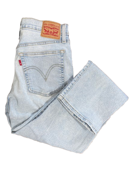 Levi’s Wedgie Straight jeans size 28 light wash denim