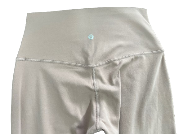 Lululemon women's size 6 Align taupe brown leggings back waistband logo detail