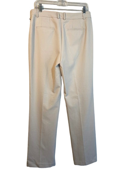 Rachel Zoe light taupe pull-on stretch pants size medium back
