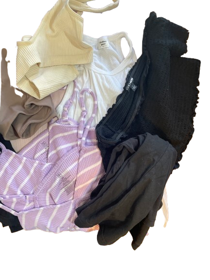 Women's XS small casual tank tops bralettes mixed clothing lot