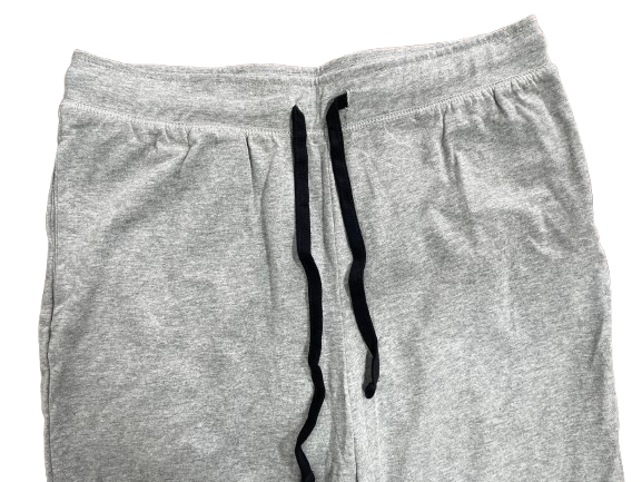 U2SKIN grey cotton lounge pants elastic waist black drawstring