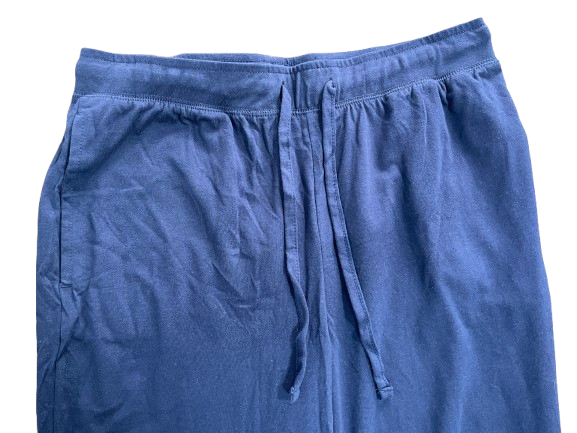 U2SKIN blue cotton lounge pants elastic drawstring waist