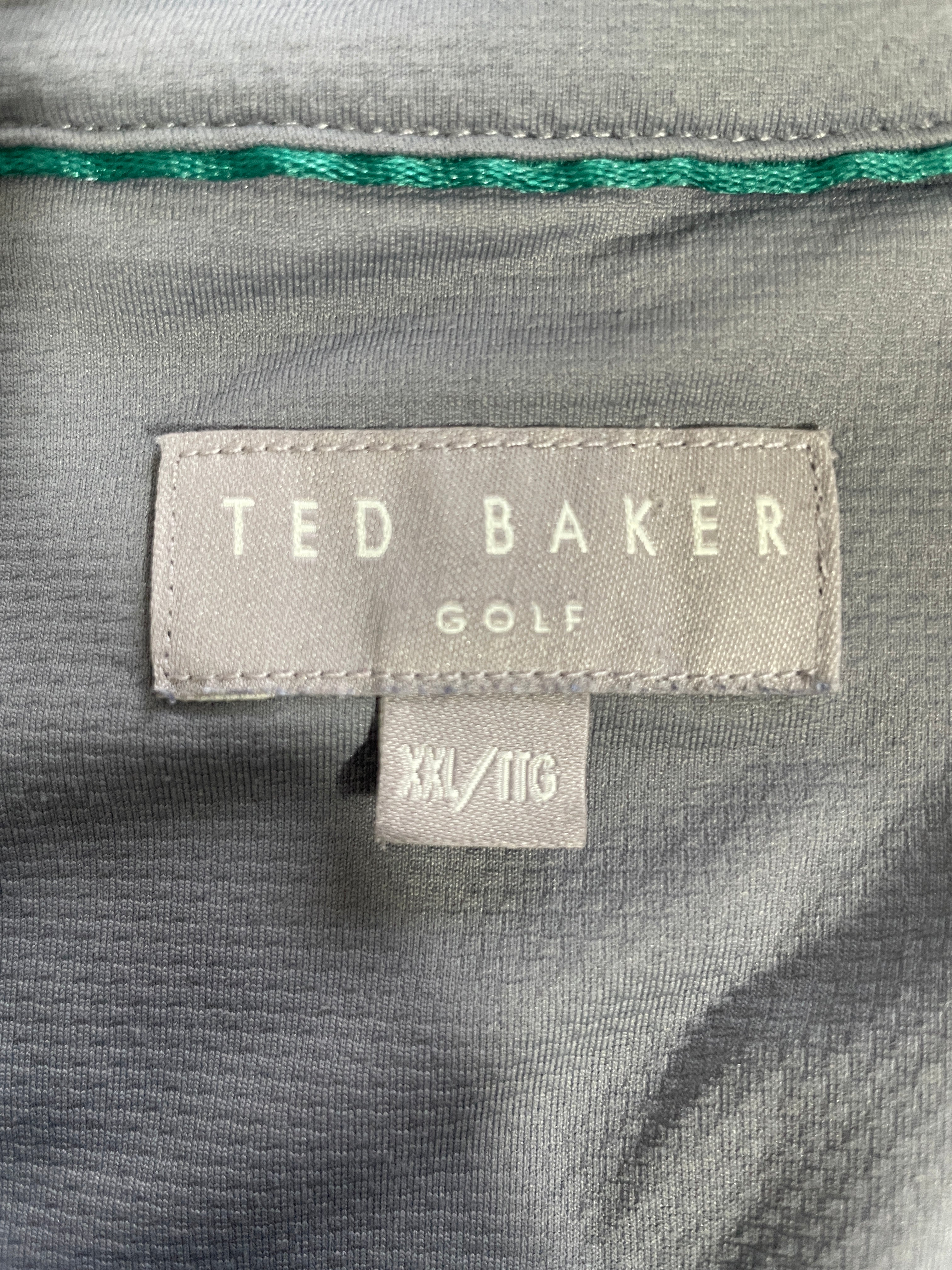 Ted Baker Golf Men's XXL Grey Polo Brand Tag