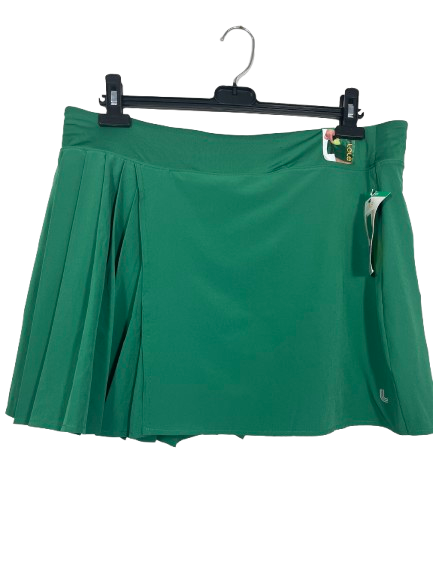 XL Lolë Green Pleated Skort Front