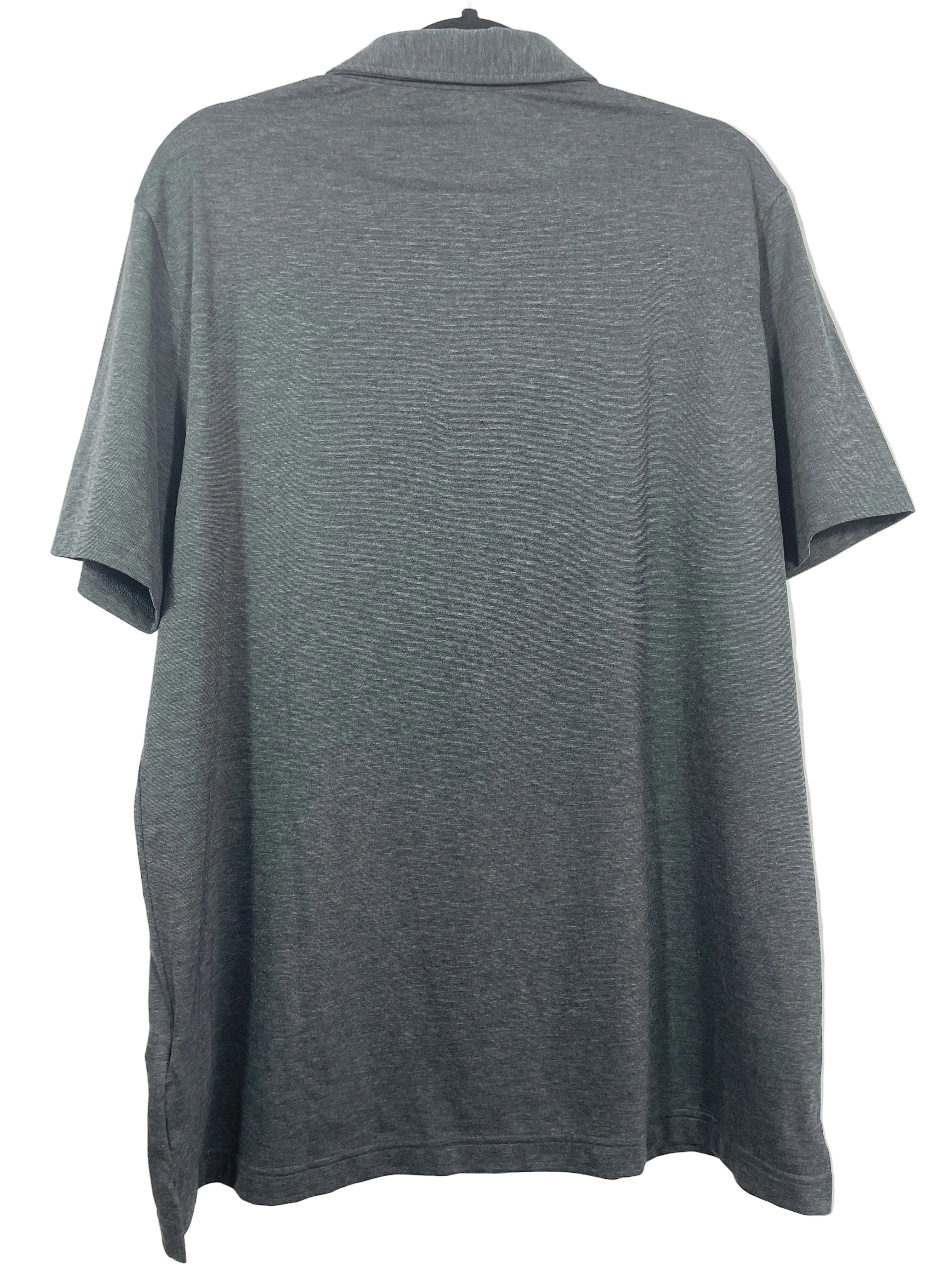 Lolë men's Large grey Active Polo shirt back