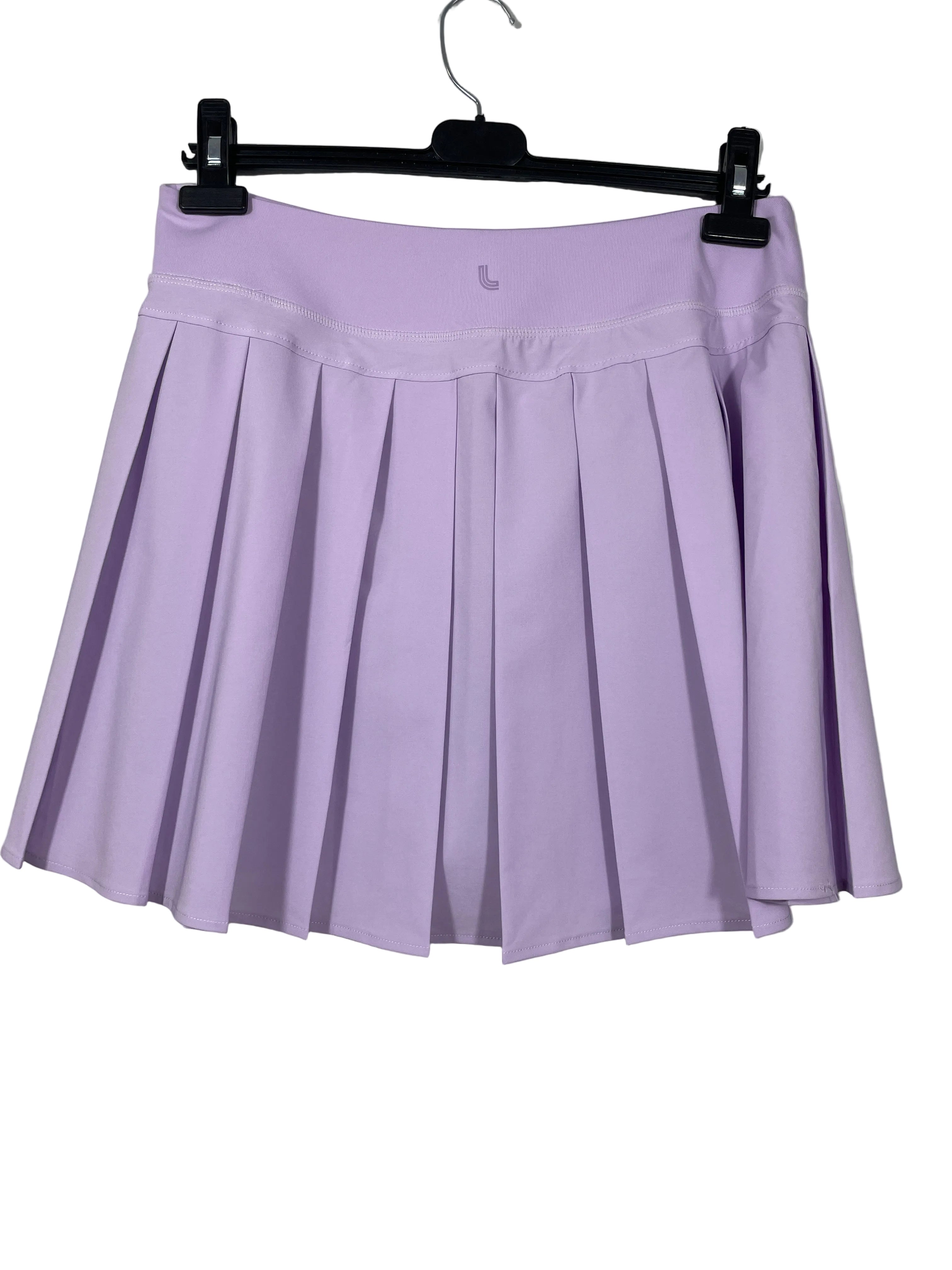 Lolë M lavender pleated skort back view