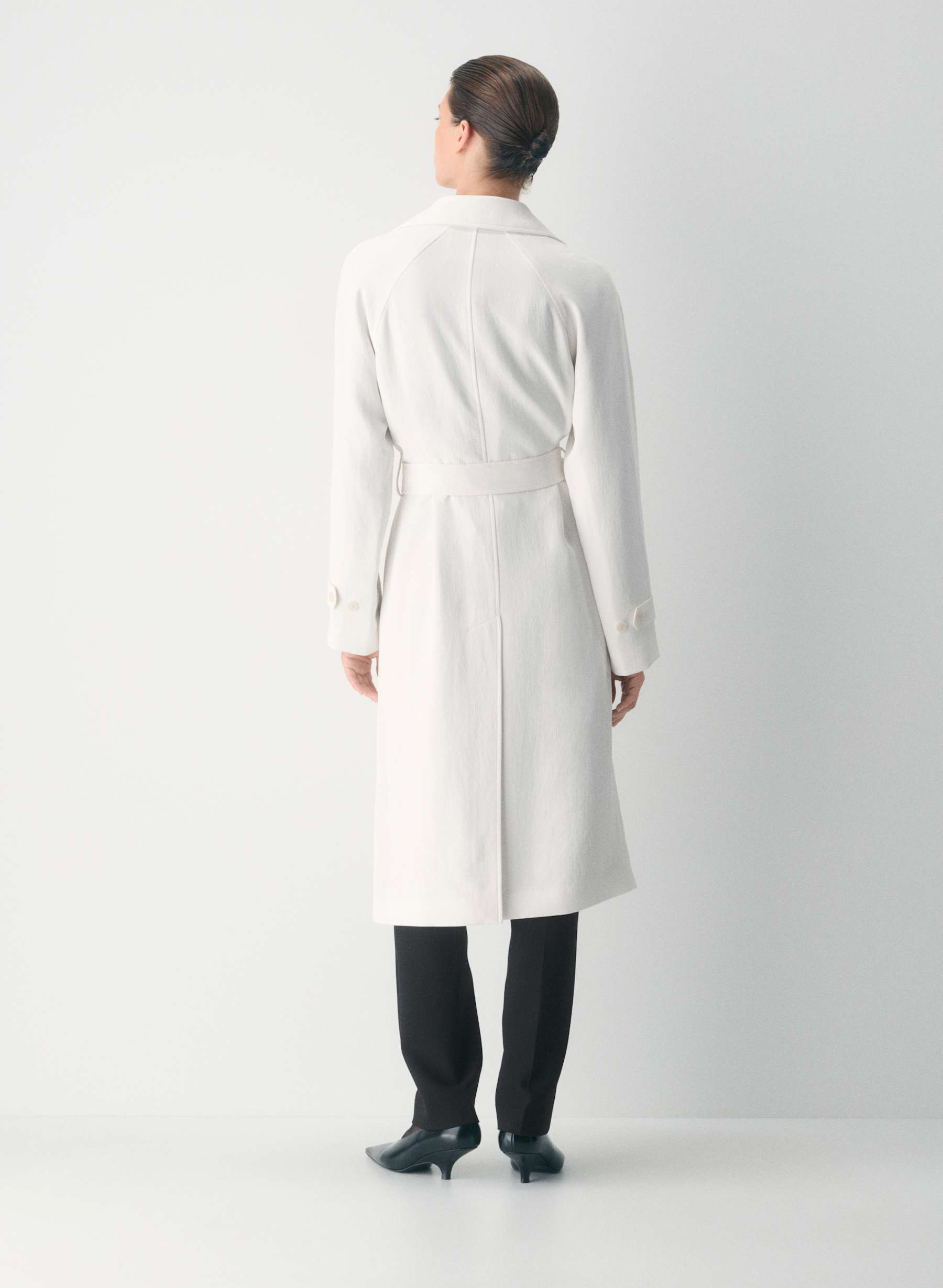 Aritzia Trench Coat Back View
