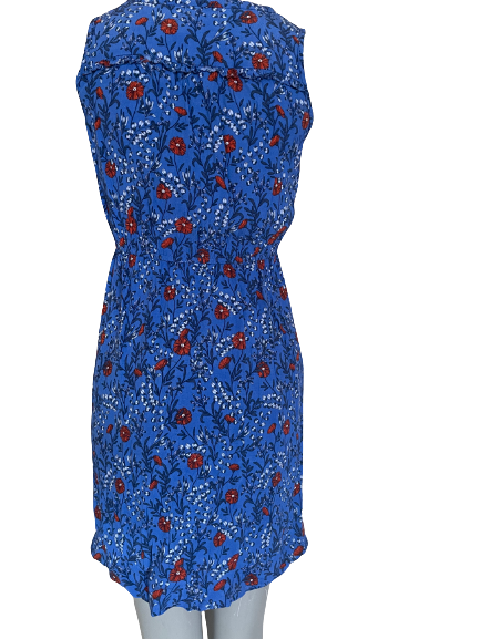 Ann Taylor LOFT Petites Blue Floral Dress