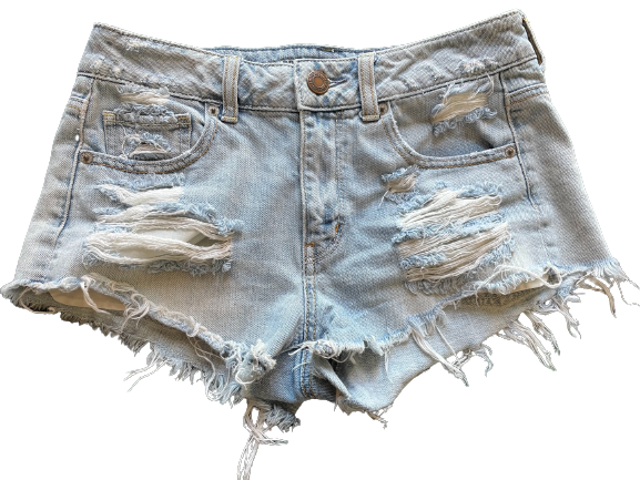 AE Distressed Jean Shorts  Distressed jean shorts, American eagle  outfitters shorts, Distressed jeans