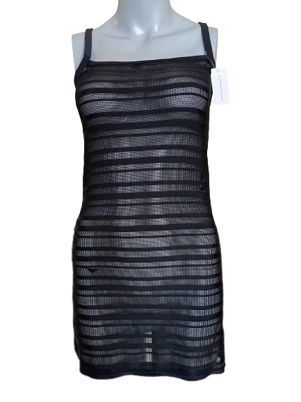 Robe Noire Transparente Wicked Weasel - Taille L - Style Mini Asymétrique - Occasion Très Bon état